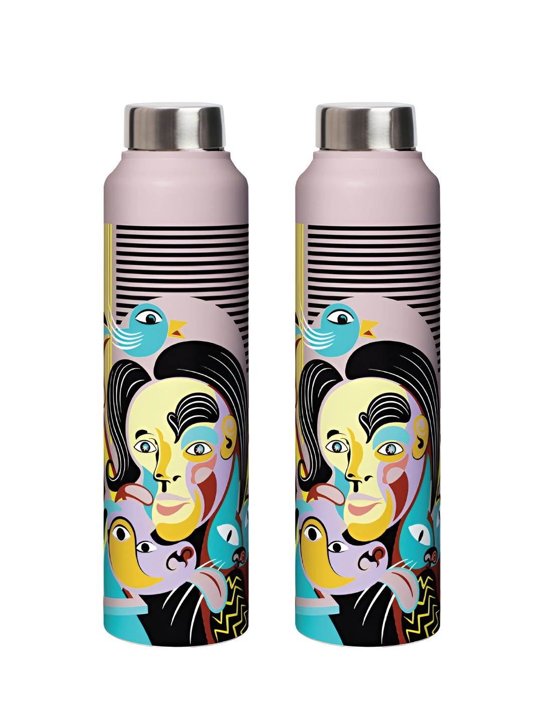 

Speedex Multicoloured Single Stainless Steel Solid Water Bottle, Multi