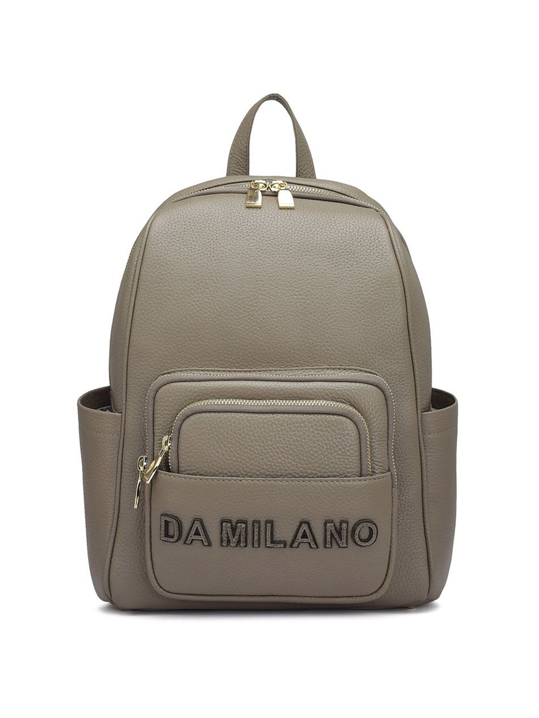 

Da Milano Women Brand Logo Backpack, Grey