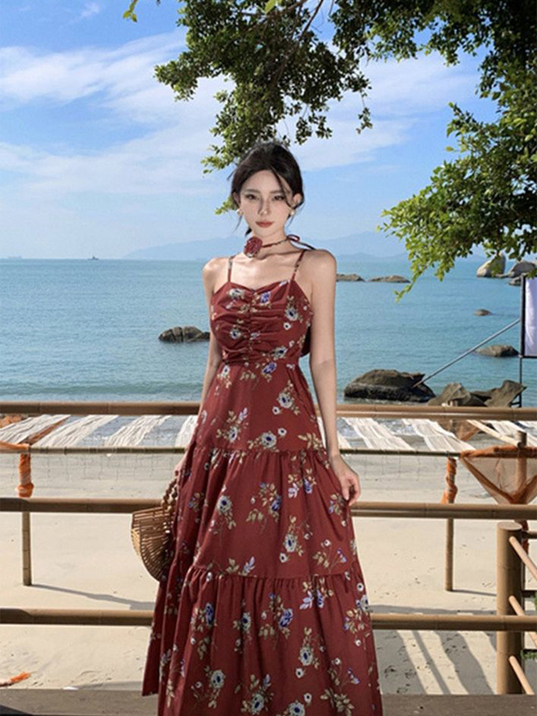 

LULU & SKY Floral Maxi Dress, Multi