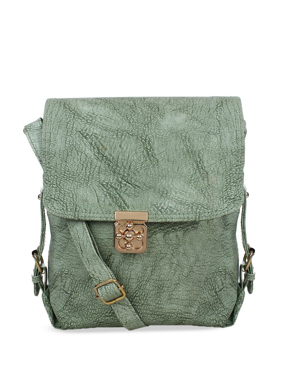 

DressBerry Animal PU Structured Shoulder Bag, Green