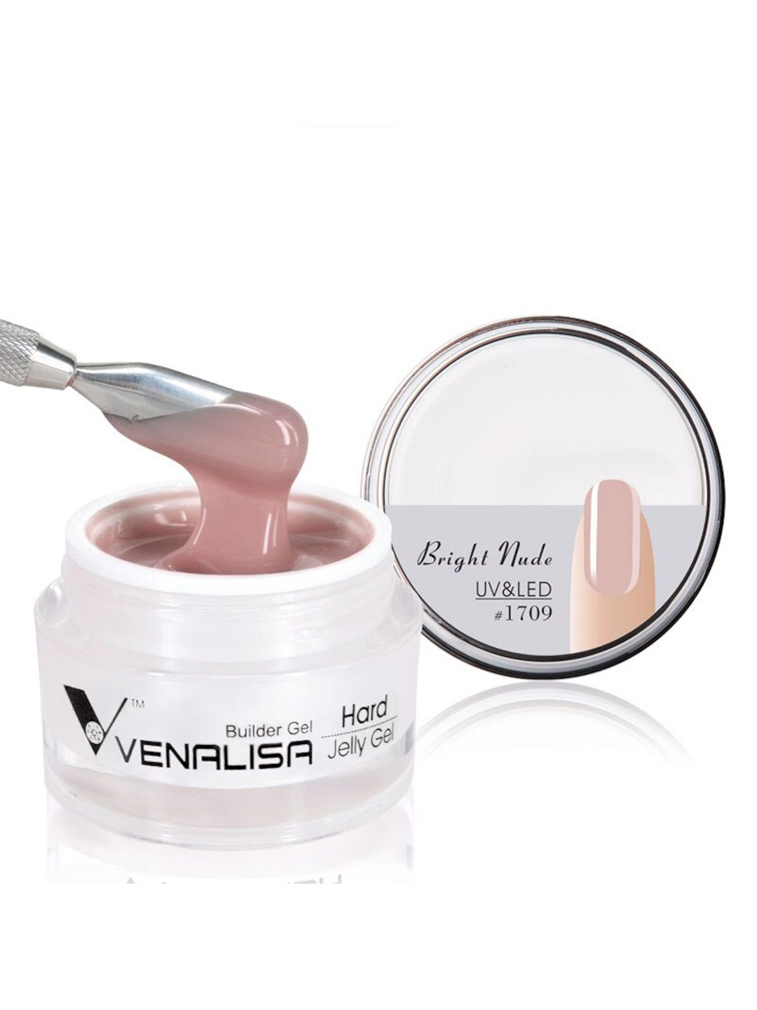 

VENALISA UV Sculpture Nail Extension Hard Jelly Builder Gel - 15ml- Bright Nude 1709