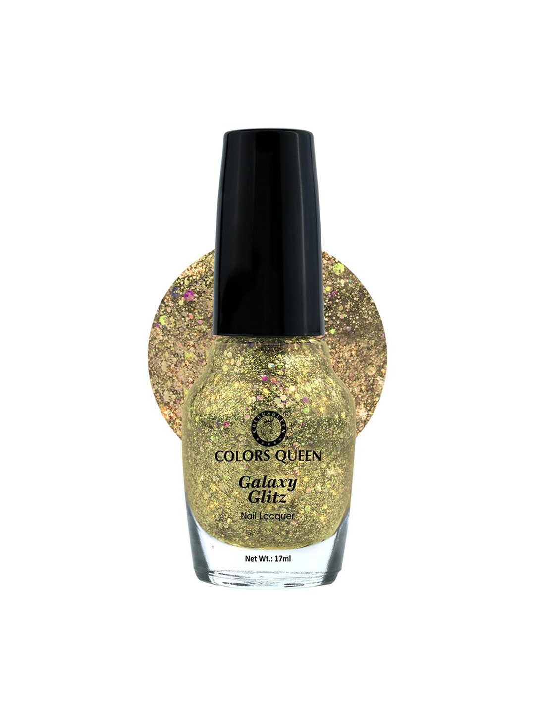 

Colors Queen Galaxy Glitz Nail Lacquer 17 ml- I See Gold-16