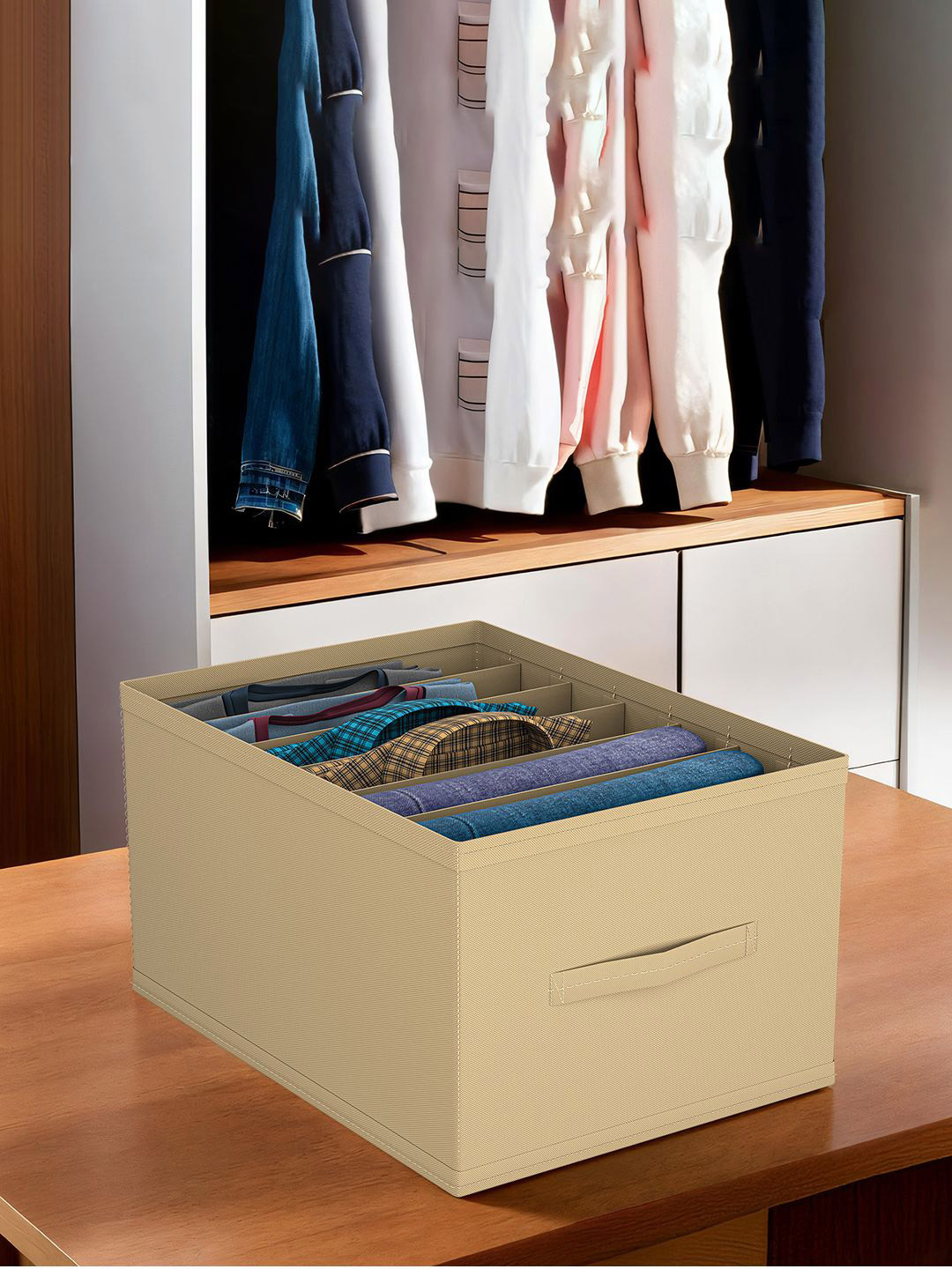 

Kuber Industries Brown Set of 6 Regular Drawer Organiser Organisers