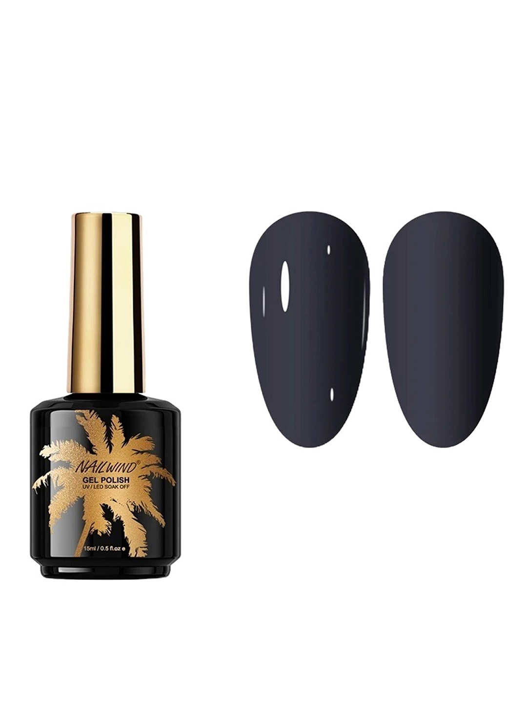 

NAILWIND UV & LED Soak-Off Gel Nail Polish 15ml - Shade N060, Charcoal