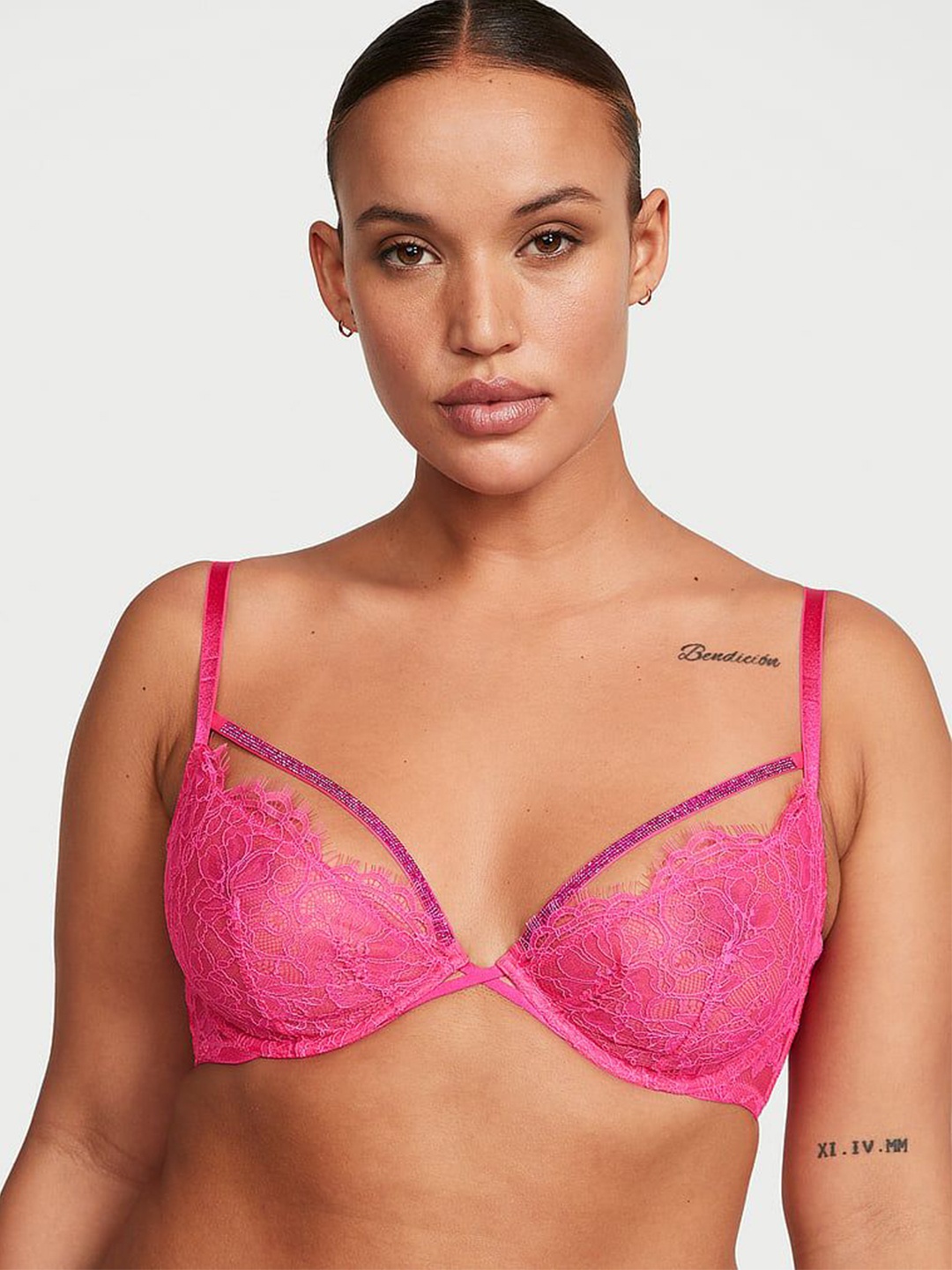 

Victoria's Secret Bralette Bra Half Coverage Underwired, Pink