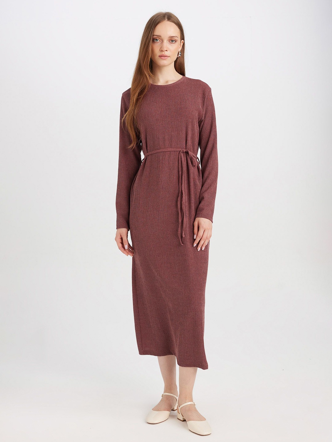 

DeFacto A-Line Midi Dress, Na