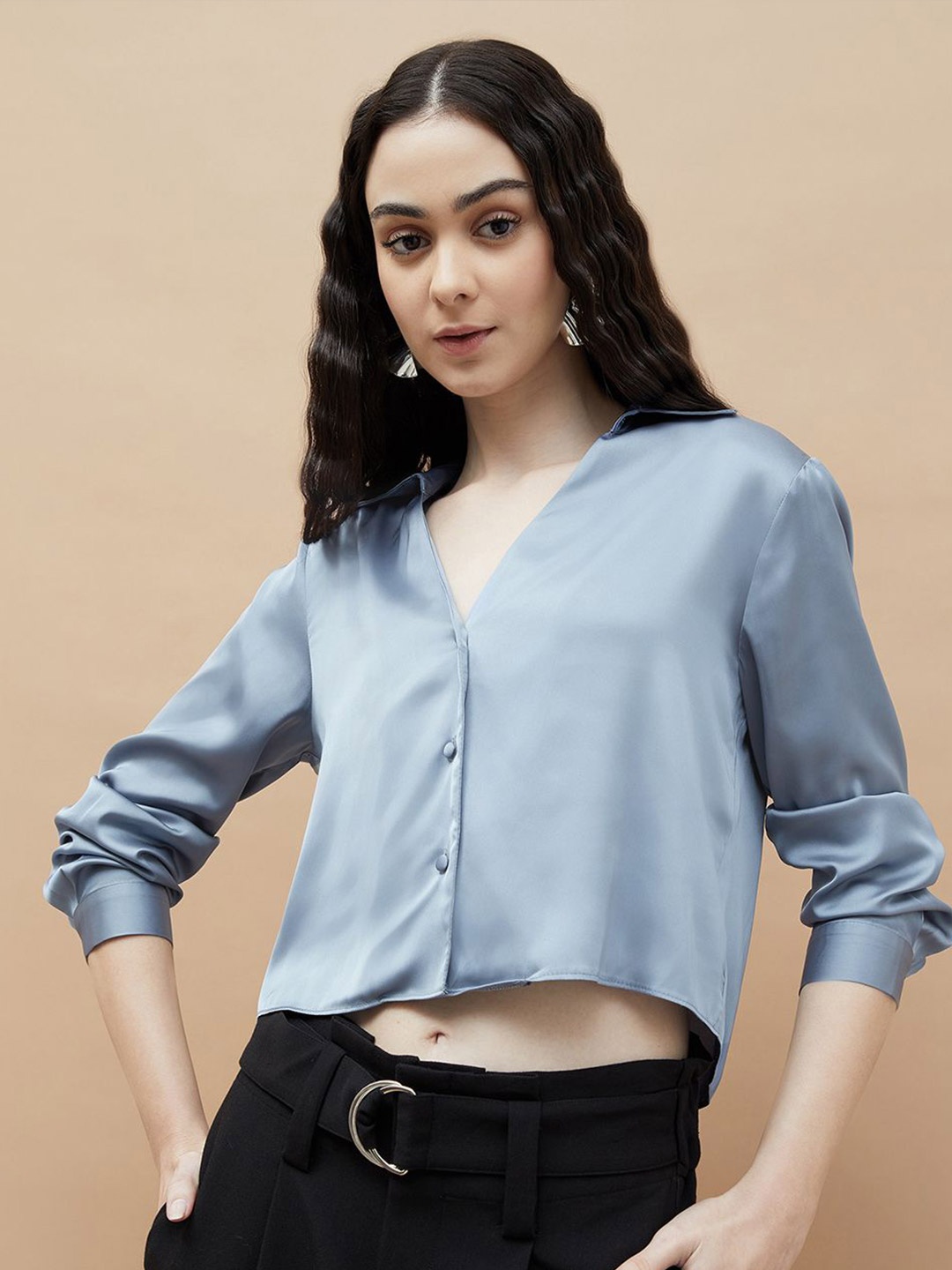 

Ginger by Lifestyle Shirt Style Top, Blue