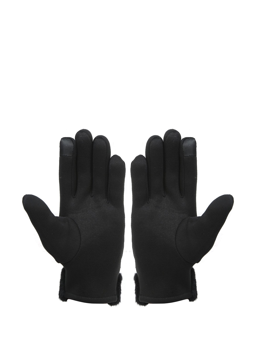 

FabSeasons Women Acrylic Winter Gloves, Black