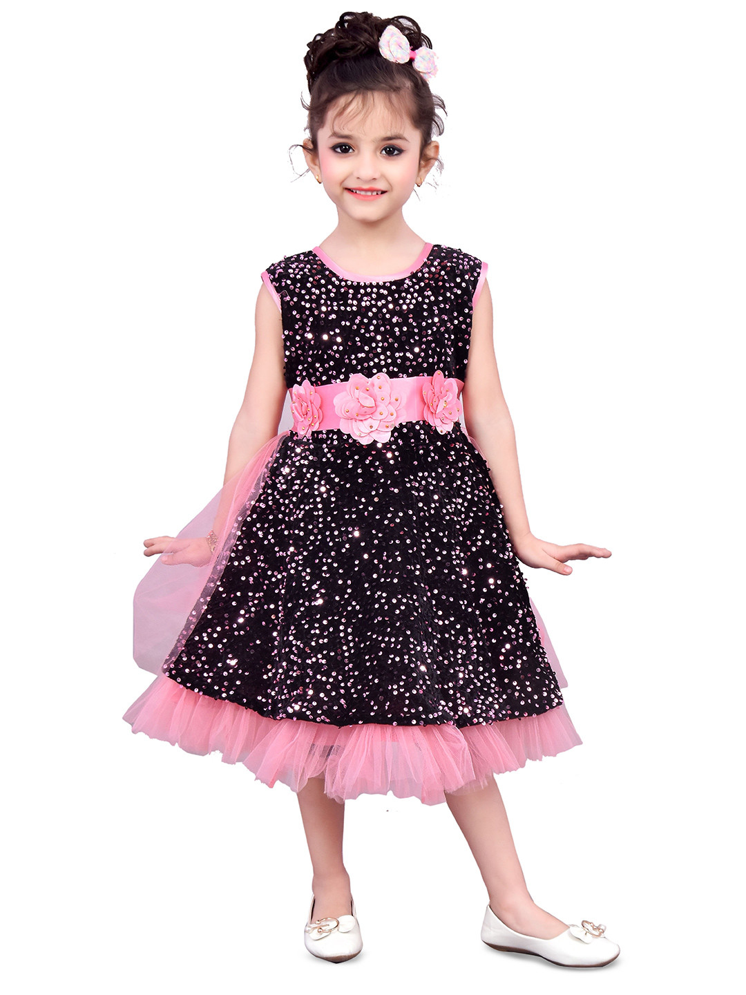 

BAESD Print Net Fit & Flare Dress, Purple