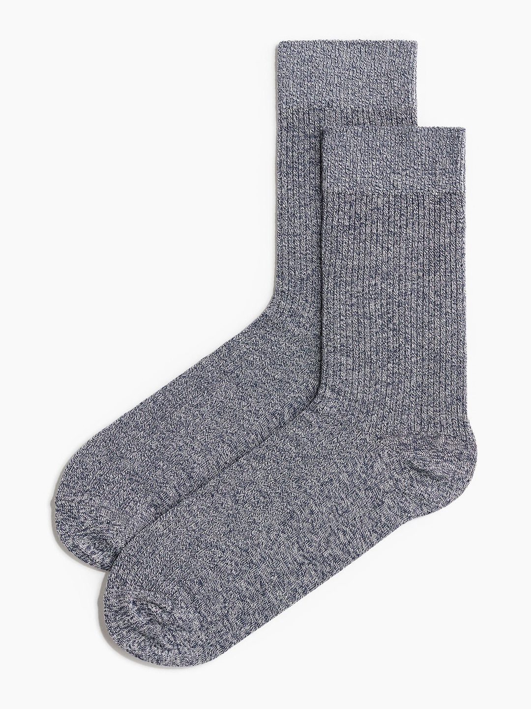 

H&M Men Rib-Knit Socks, Blue
