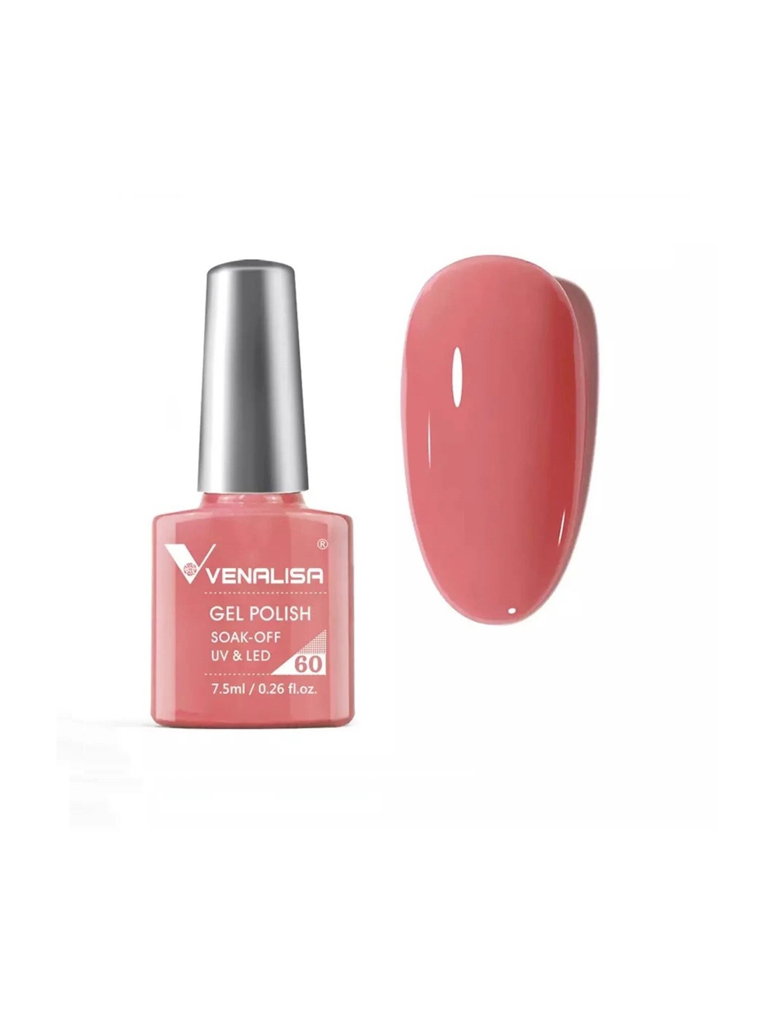 

VENALISA Soak-Off UV & LED Gel Nail Polish - Shade 60, Peach