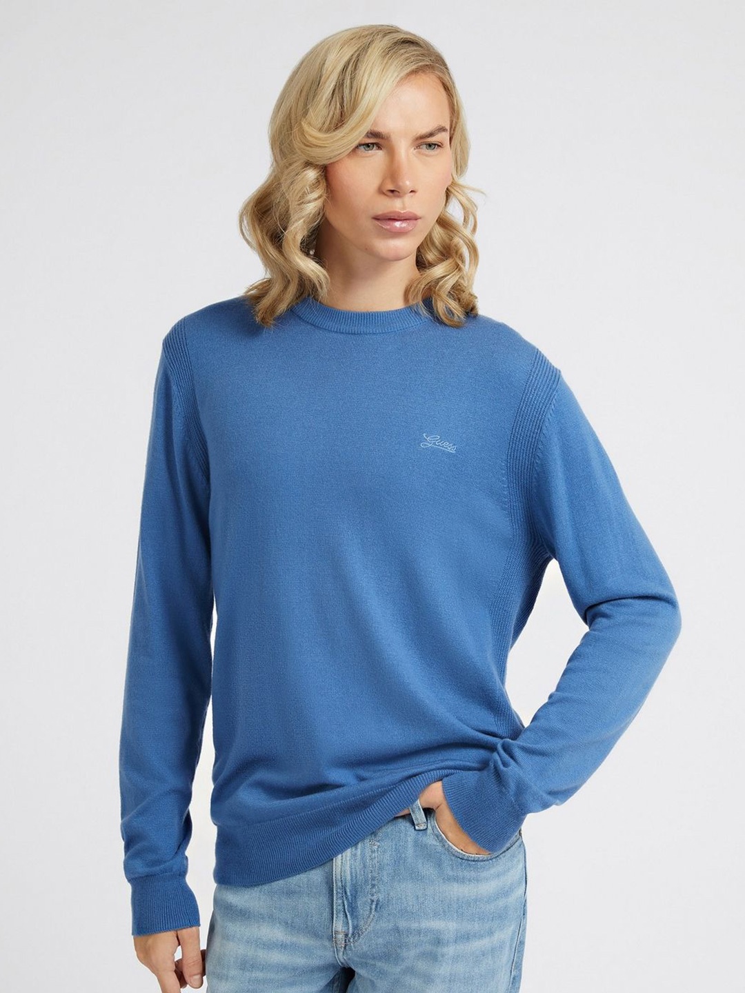 

GUESS Men Pullover, Blue