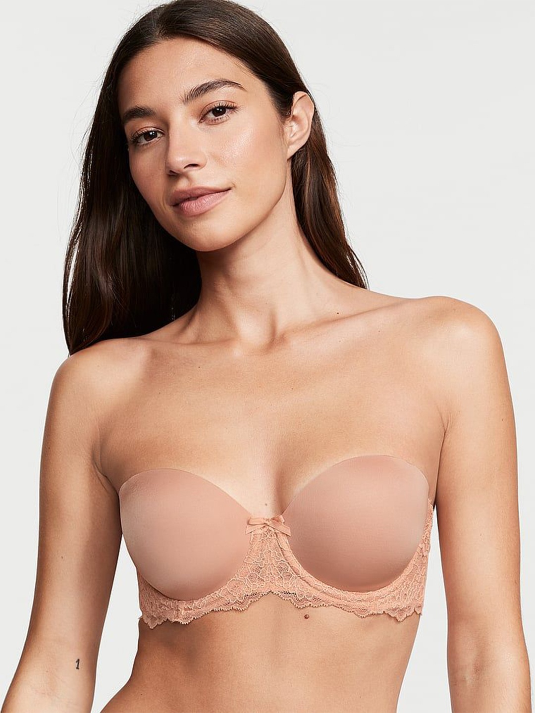 

Victoria's Secret Bra Half Coverage Underwired Lightly Padded, Beige