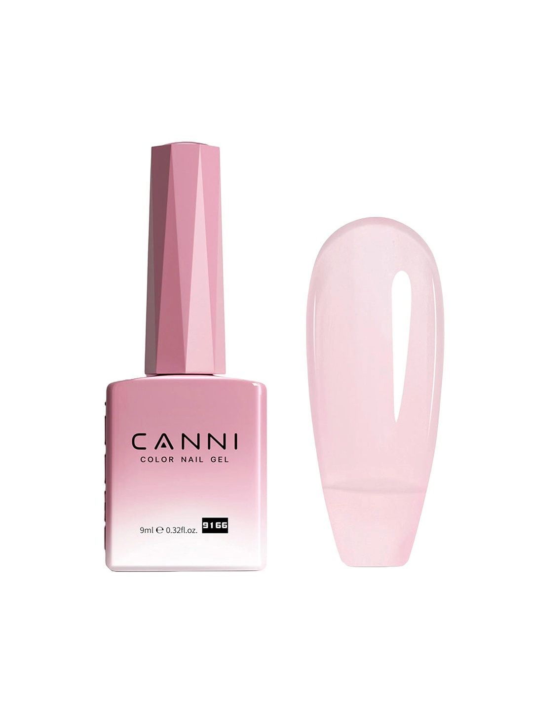 

CANNI Hema Free UV Jelly Color Gel Nail Polish - 9 ml - 9166, Pink