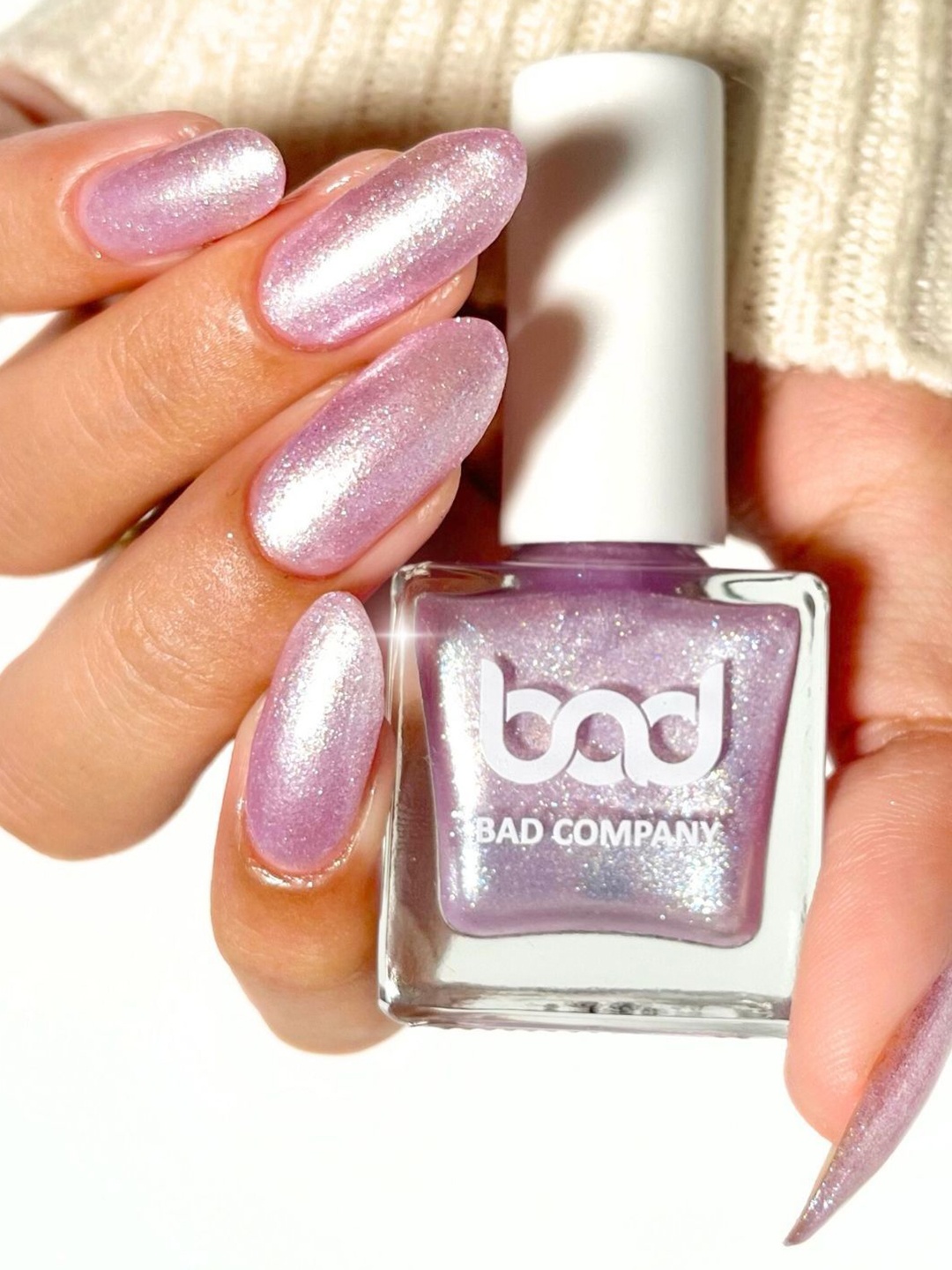 

BAD COMPANY No Toxin Nail Lacquer Nail Polish- 10 ml- Believe 46, Purple