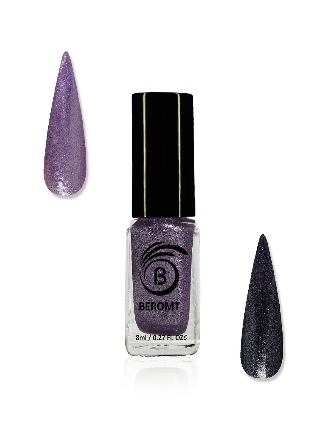 

BEROMT Diamond Shimmery Finish Nail Polish 8 ml - BNP814, Purple