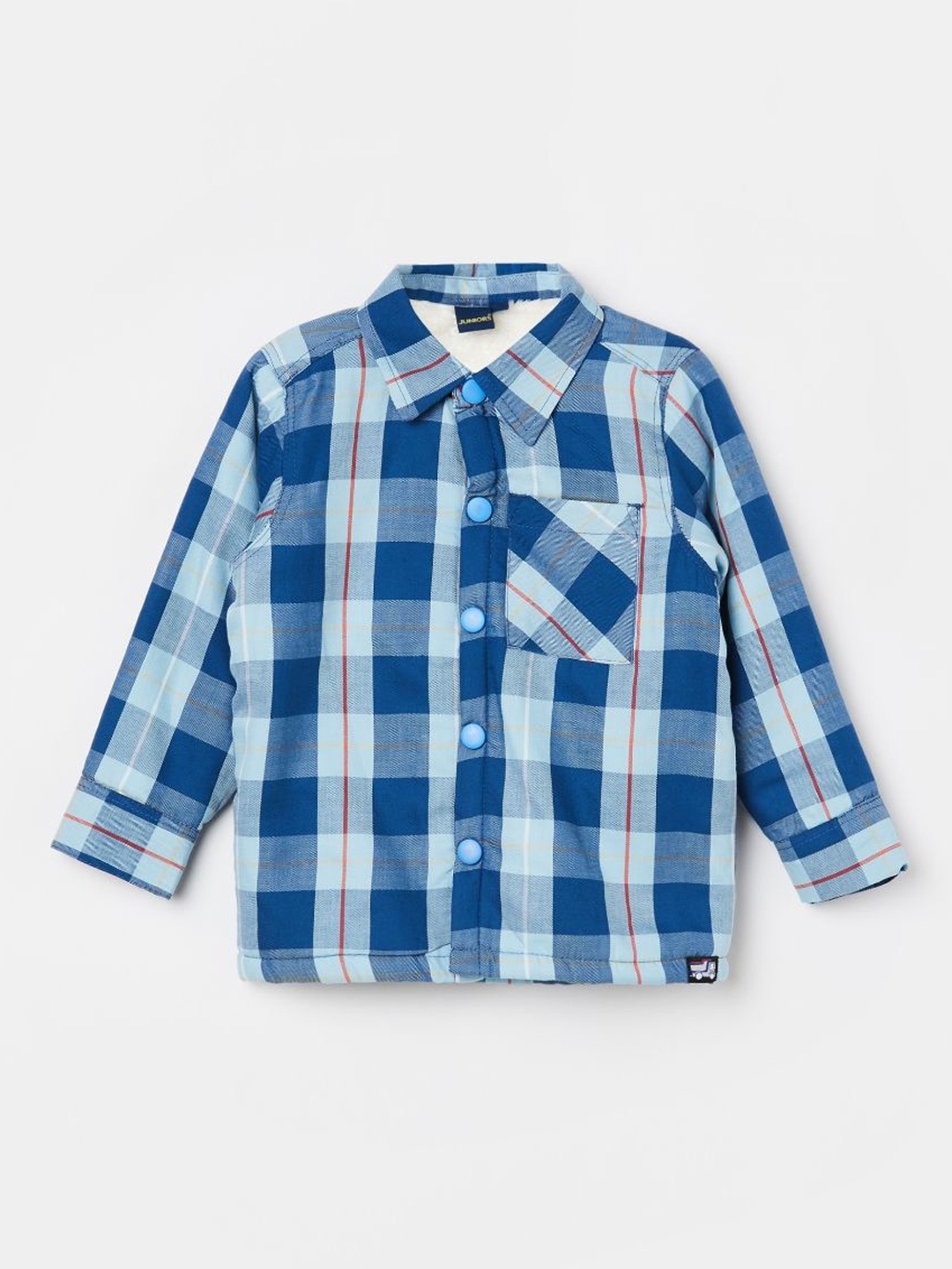 

Juniors by Lifestyle Boys Tailored Jacket with Patchwork, Blue