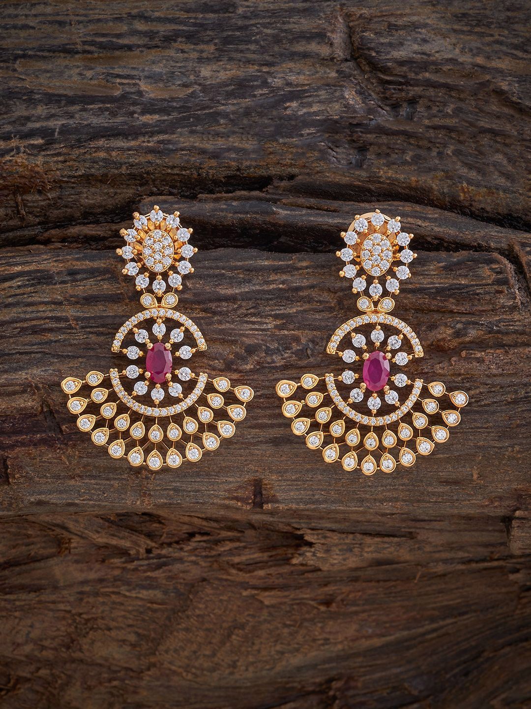 

Kushal's Fashion Jewellery Contemporary Drop Earrings, Red