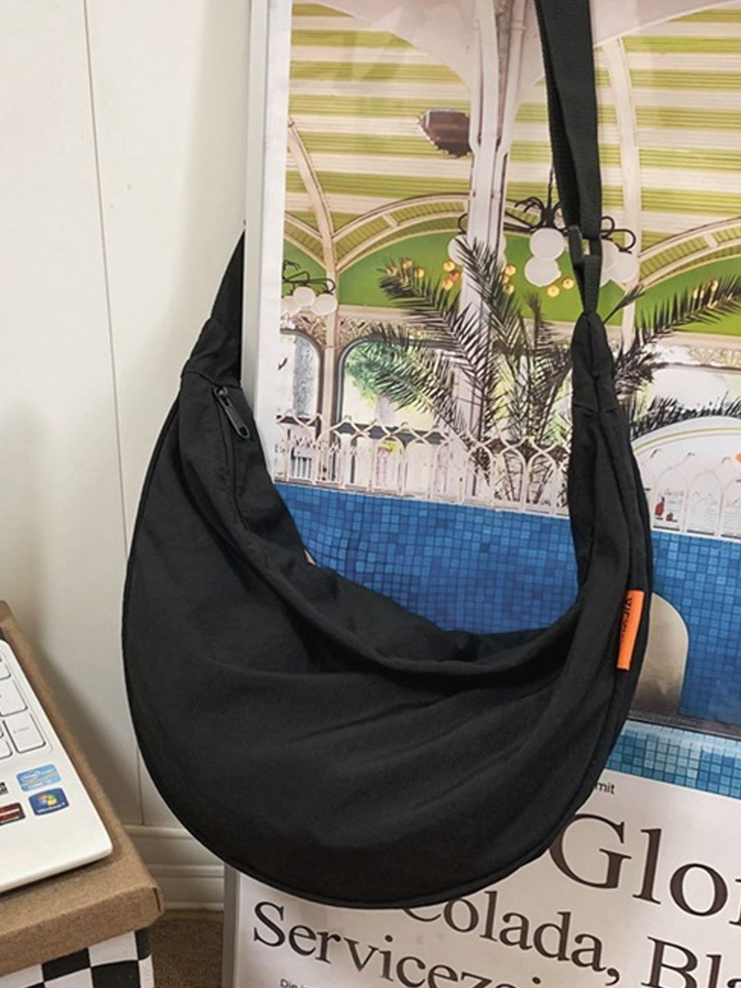 

StyleCast Black Structured Side Bag