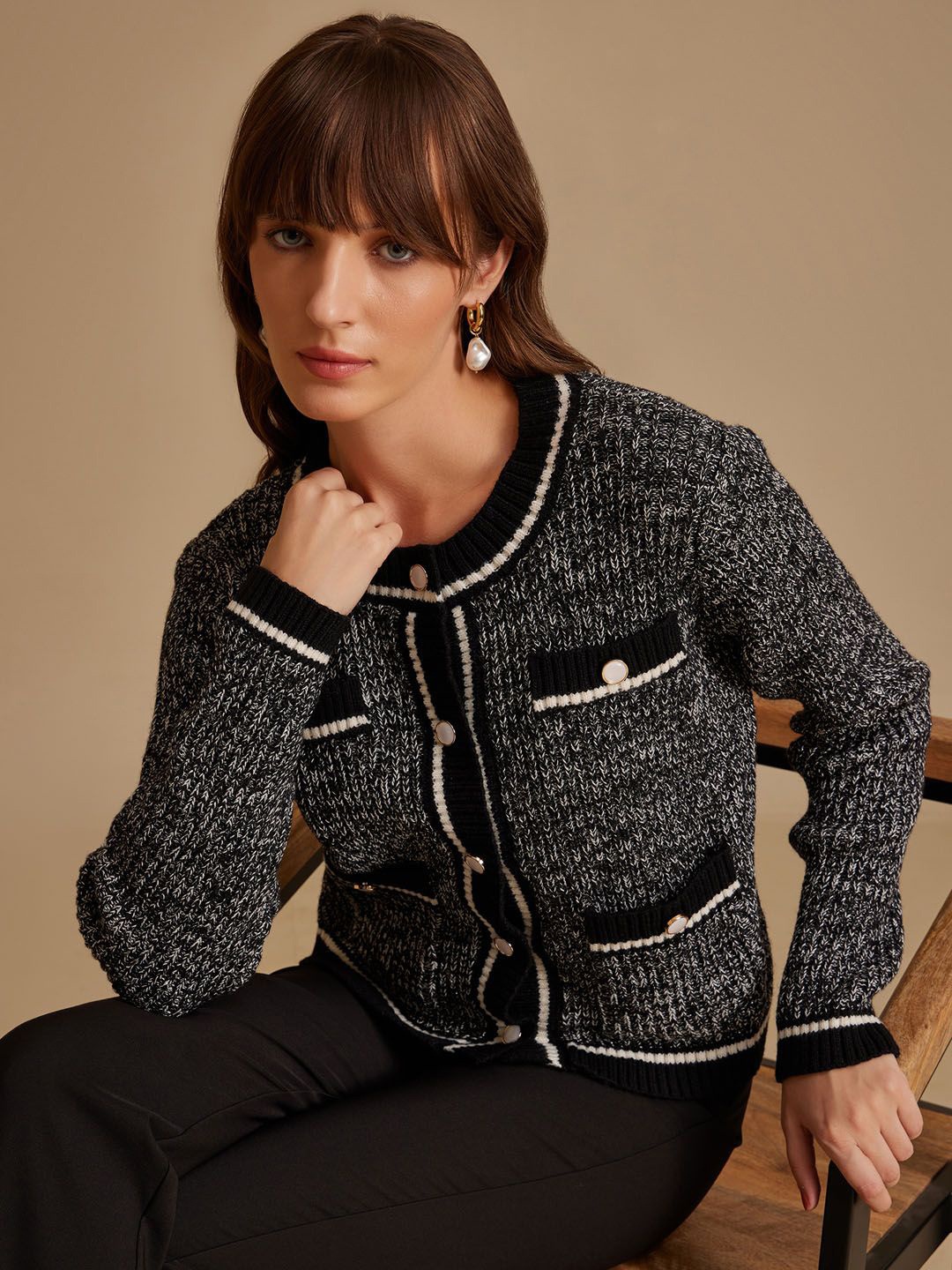 

Kazo Women Tailored Jacket, Grey