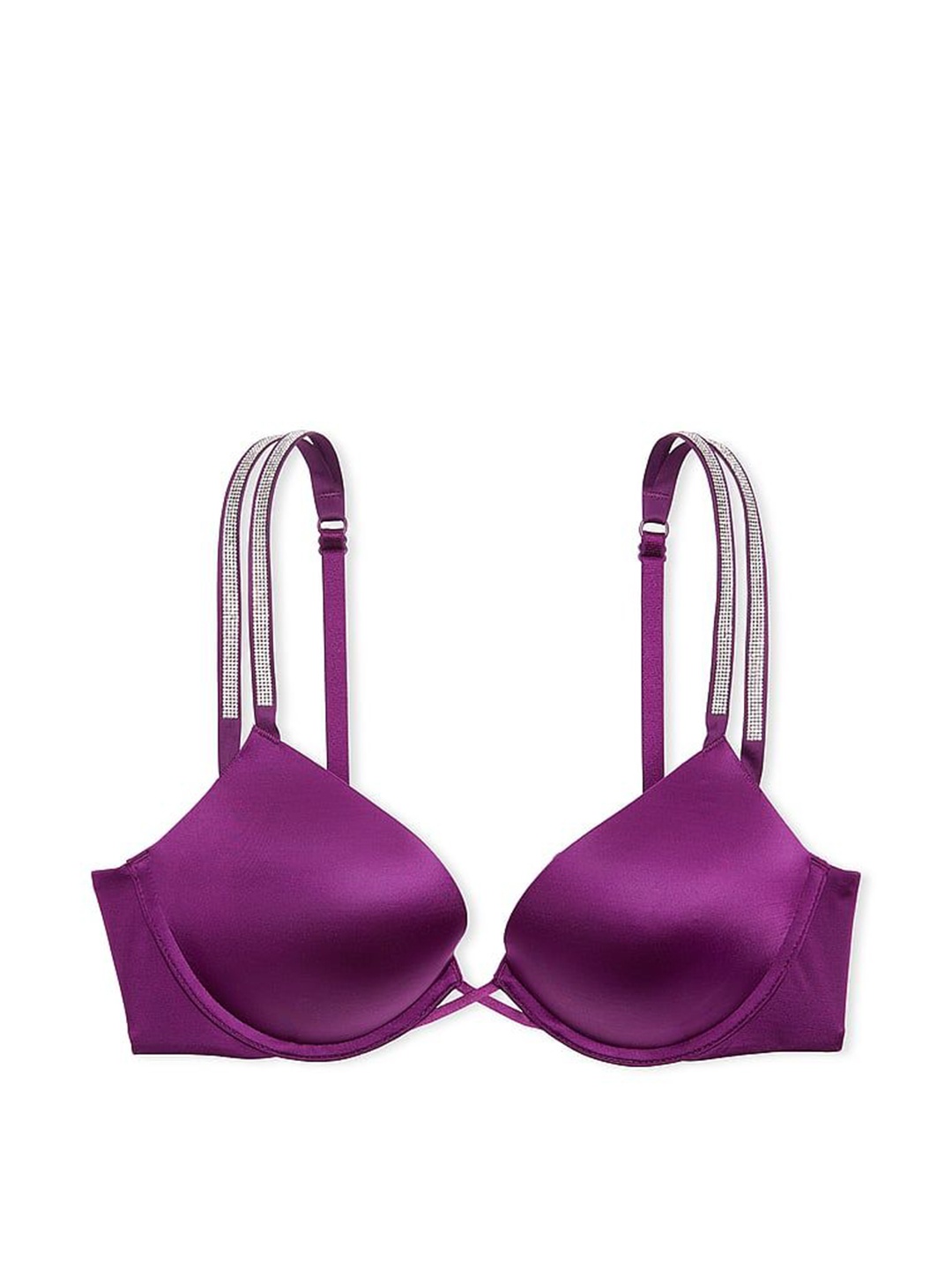 

Victoria's Secret Bra Half Coverage Underwired Heavily Padded, Purple