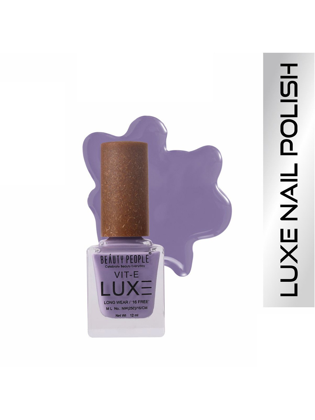 

Beauty People Luxe Premium Nail Polish-12 ml Shade-Peppy Purple-BP-59
