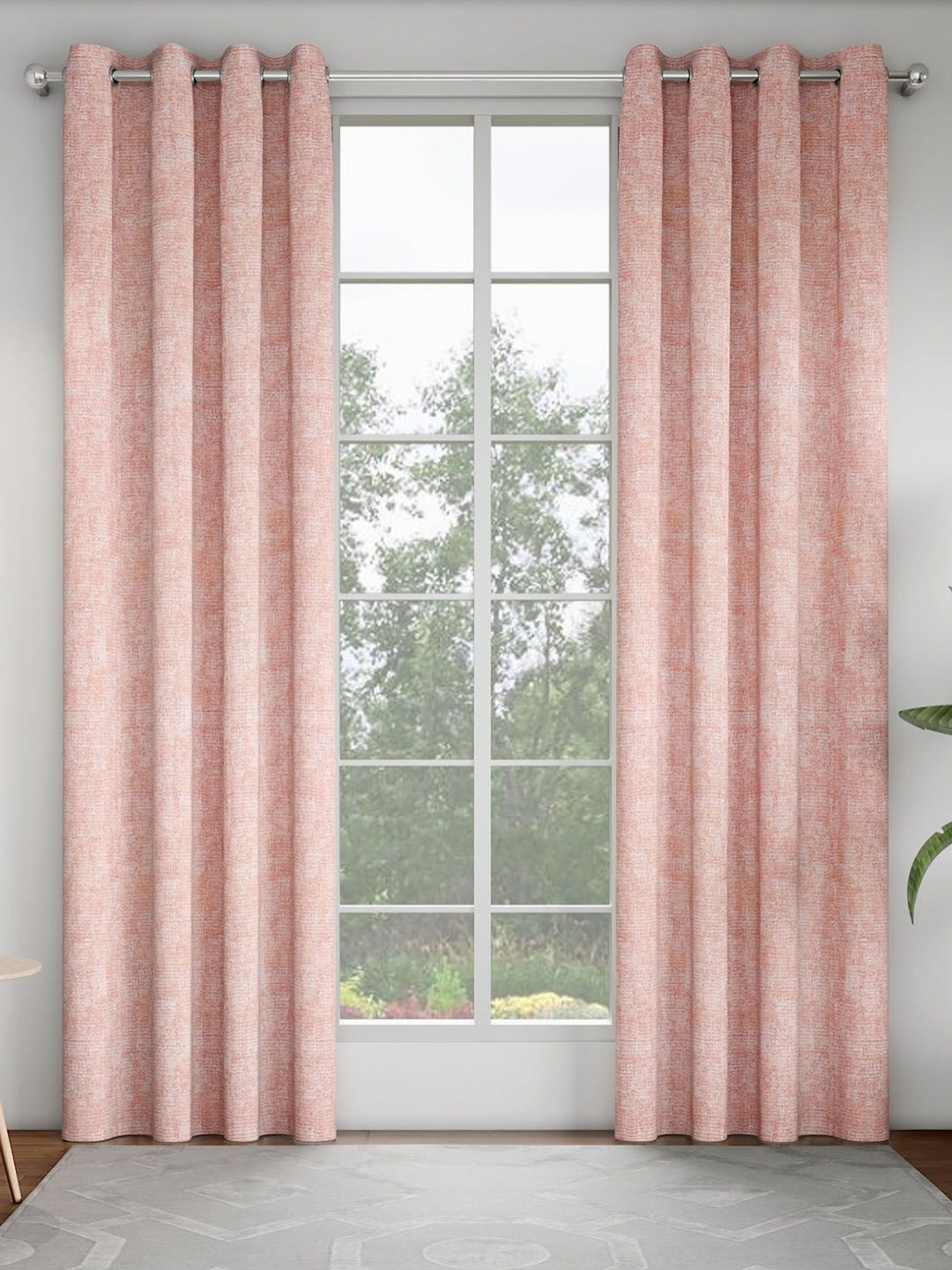 

GM Pink Set of 2 Room Darkening Door Curtain