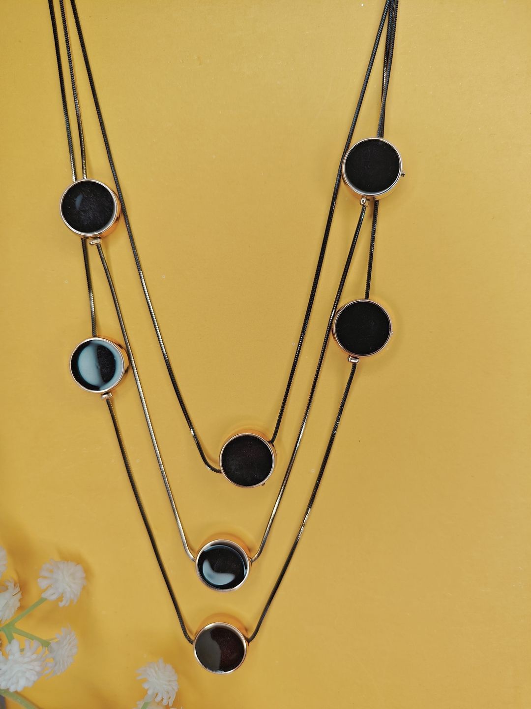 

NVR Girls Layered Necklace, Black
