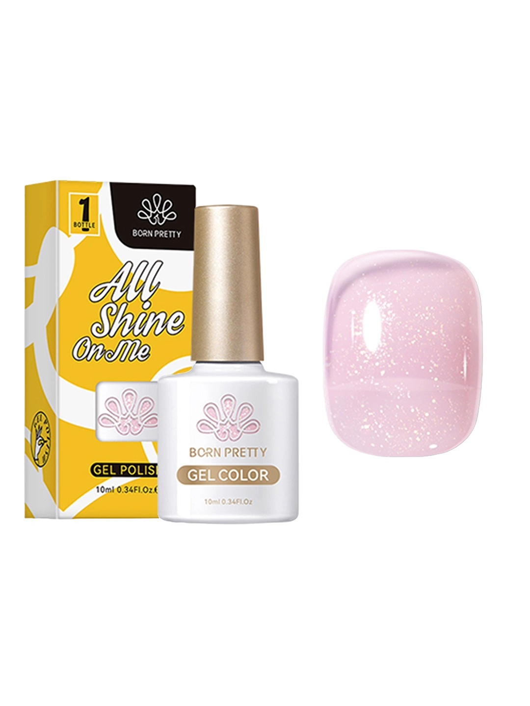 

BORN PRETTY Long Wearing Gel Nail Polish -10 ml - JN54, Nude