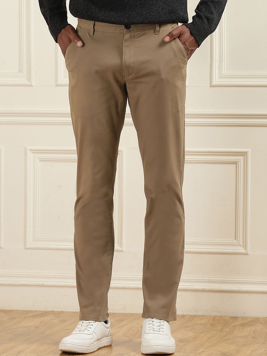 

Farah Men Slim Fit Trousers, Beige