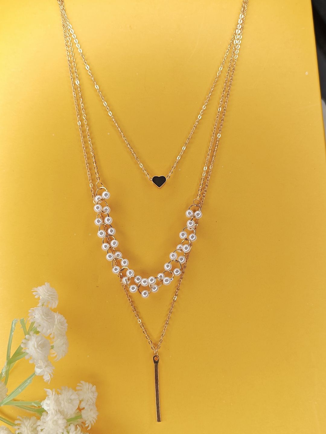 

NVR Girls Gold-Plated Layered Chain