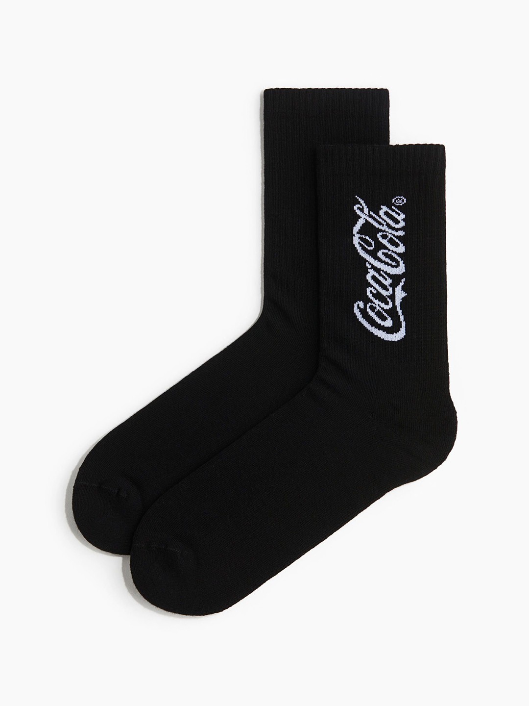 

H&M Men Motif-Detail Socks, Black