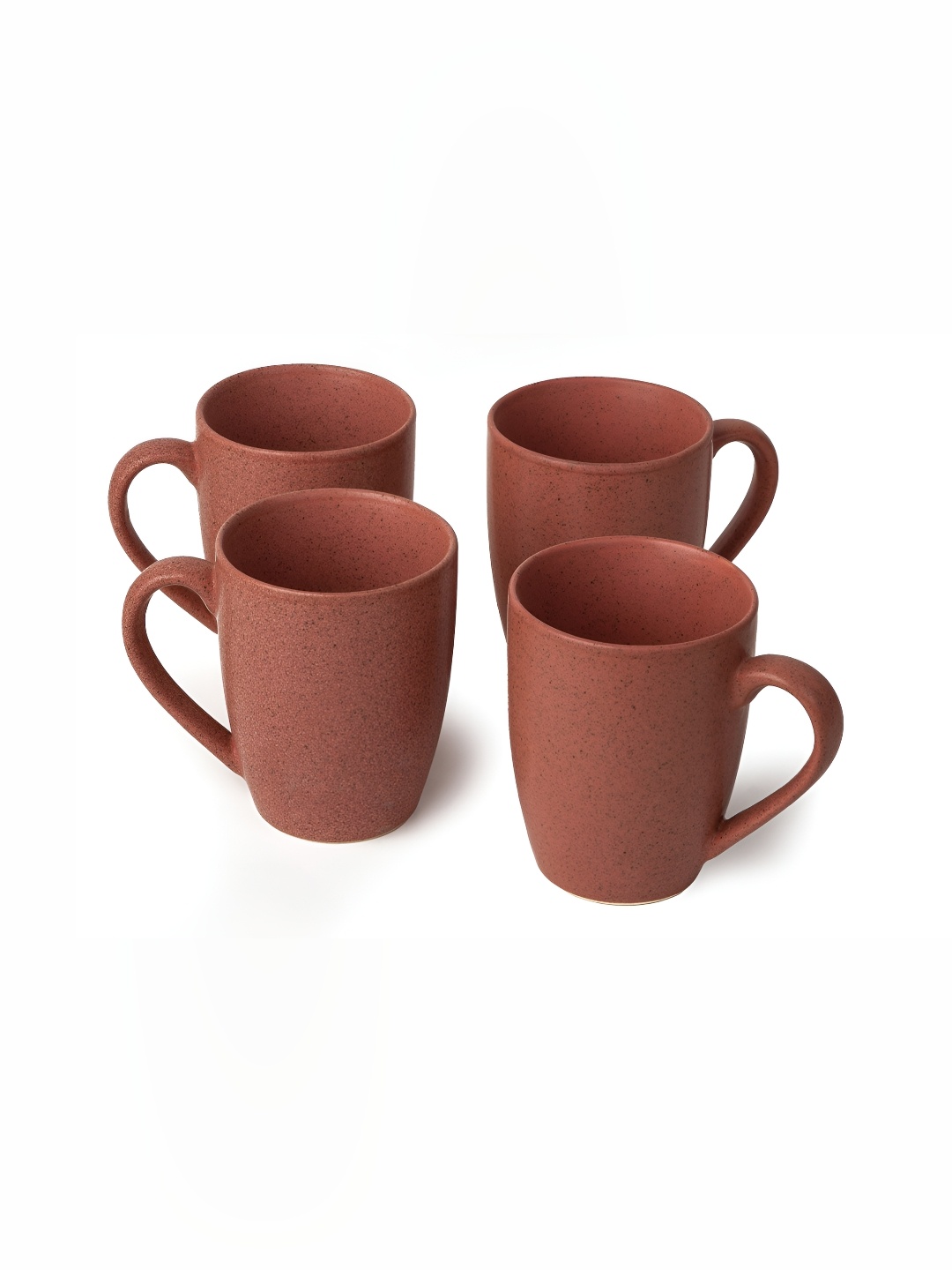 

BODHI HOUSE Red Solid Ceramic Matte Cups Set of Cups and Mugs