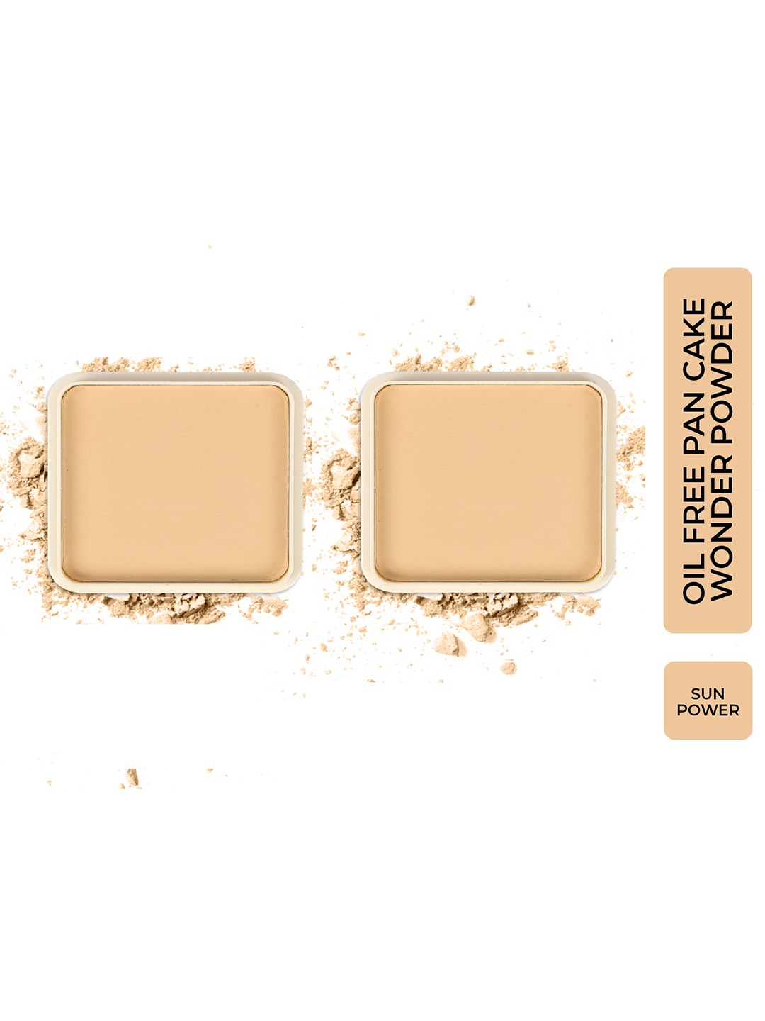 

Half N Half Set of 2 Oil Free Pan Cake Compact Powder - Sun Powder 03, Beige