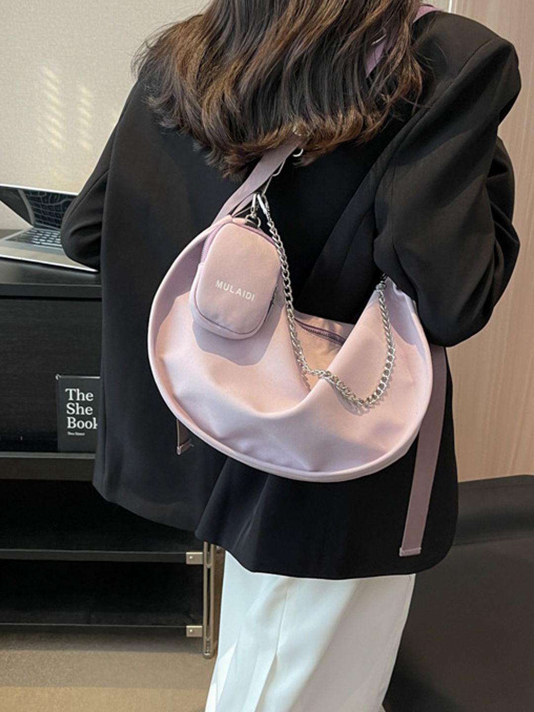 

StyleCast Pink Structured Shoulder Bag