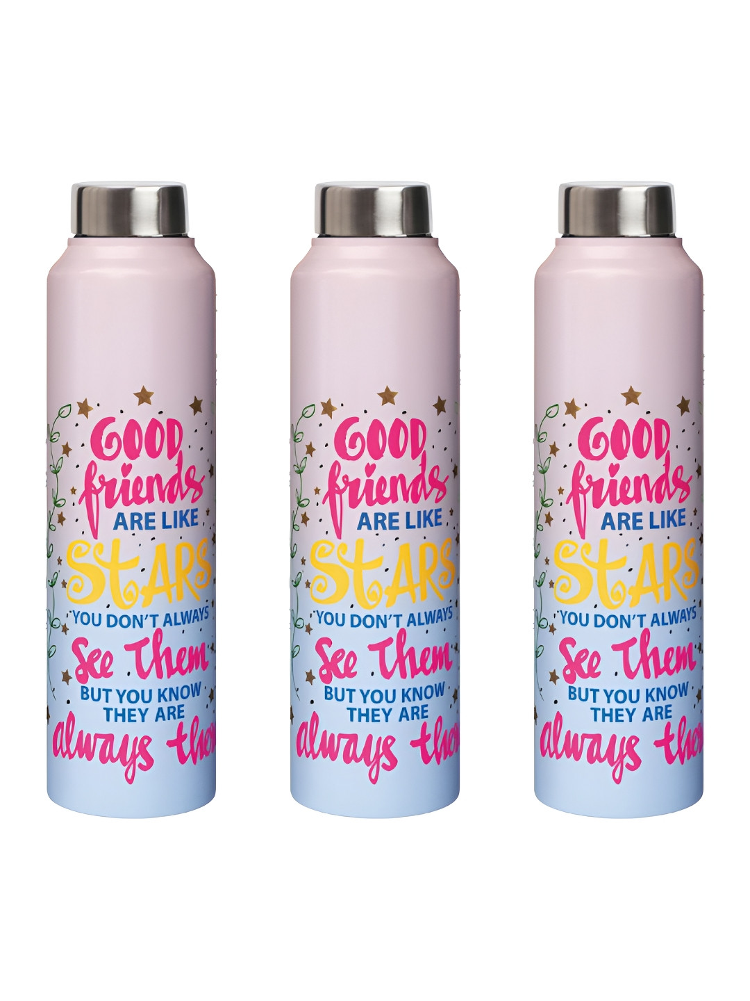 

Speedex Multicoloured Single Stainless Steel Solid Water Bottle, Multi