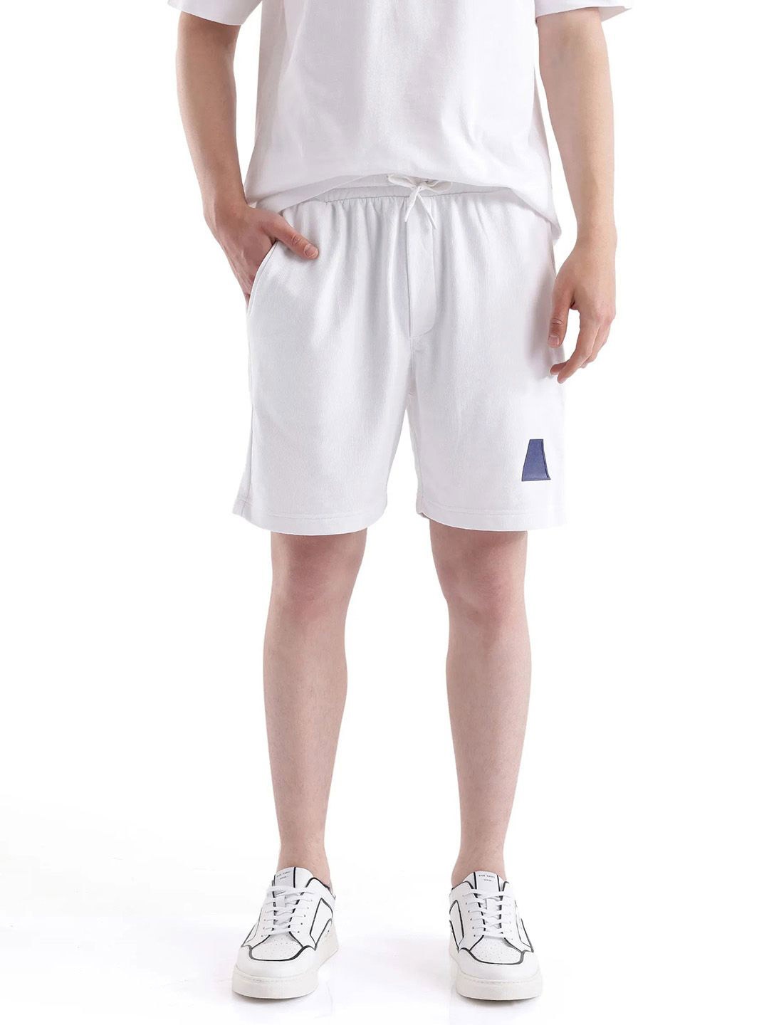 

RARE RABBIT Men Loose Fit Shorts, White