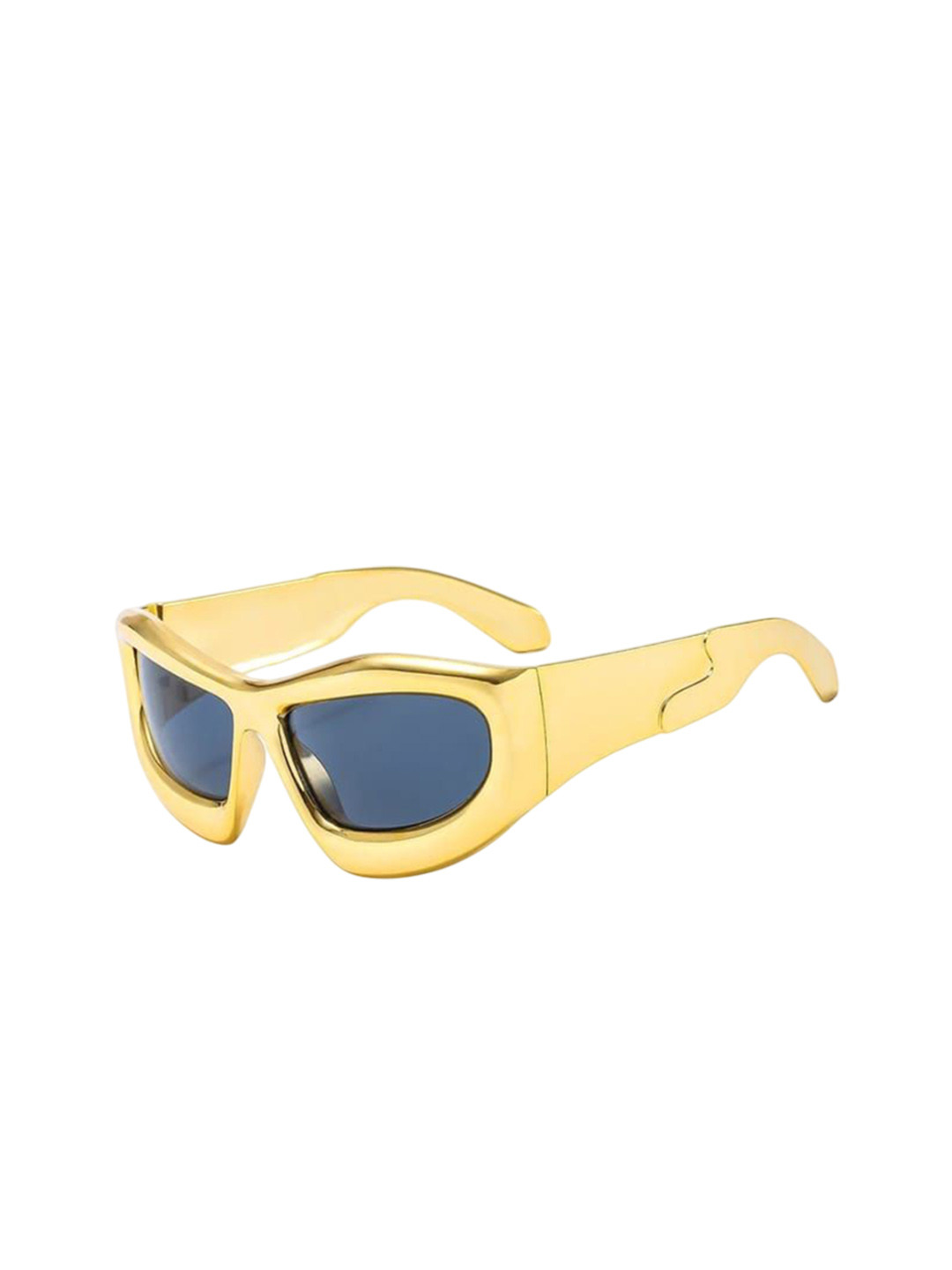 

Project Shades Unisex Oversized Sunglasses with UV Protected Lens, Gold