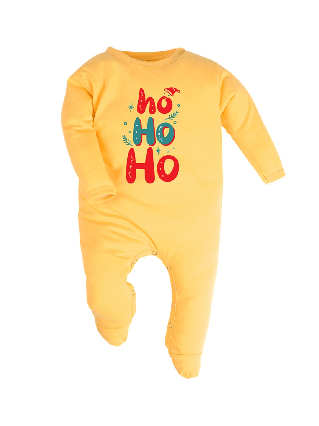 

FFLIRTYGO Kids Printed Cotton Sleepsuit, Yellow