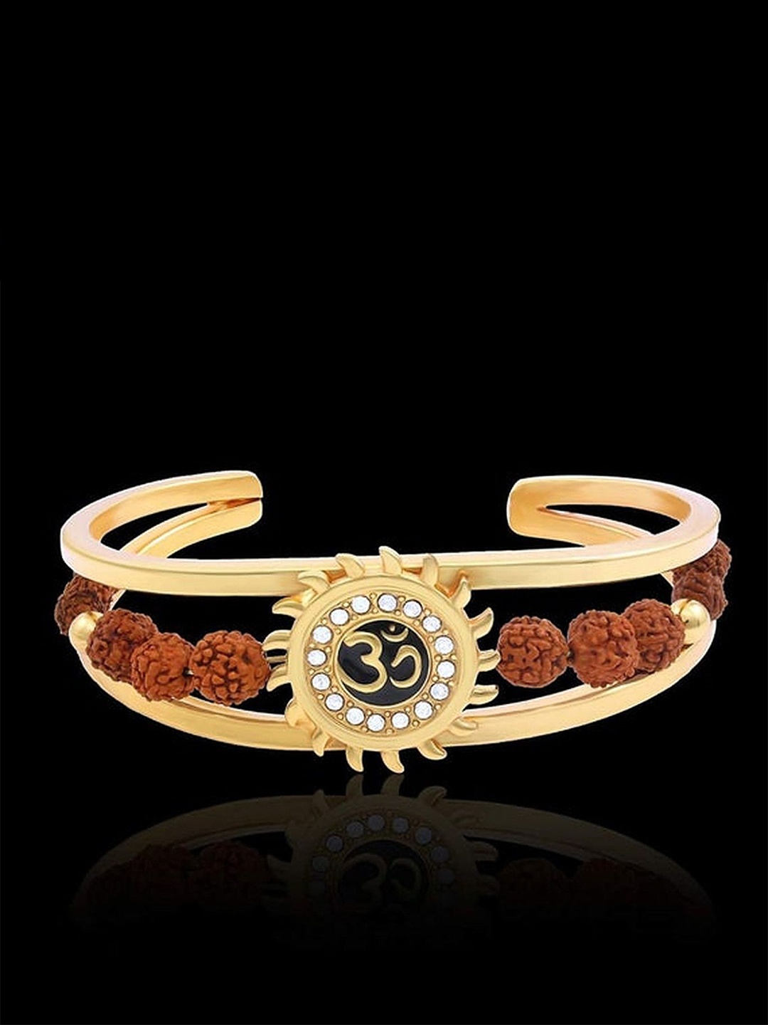 

RUHI COLLECTION Unisex Gold-Plated Cuff Bracelet