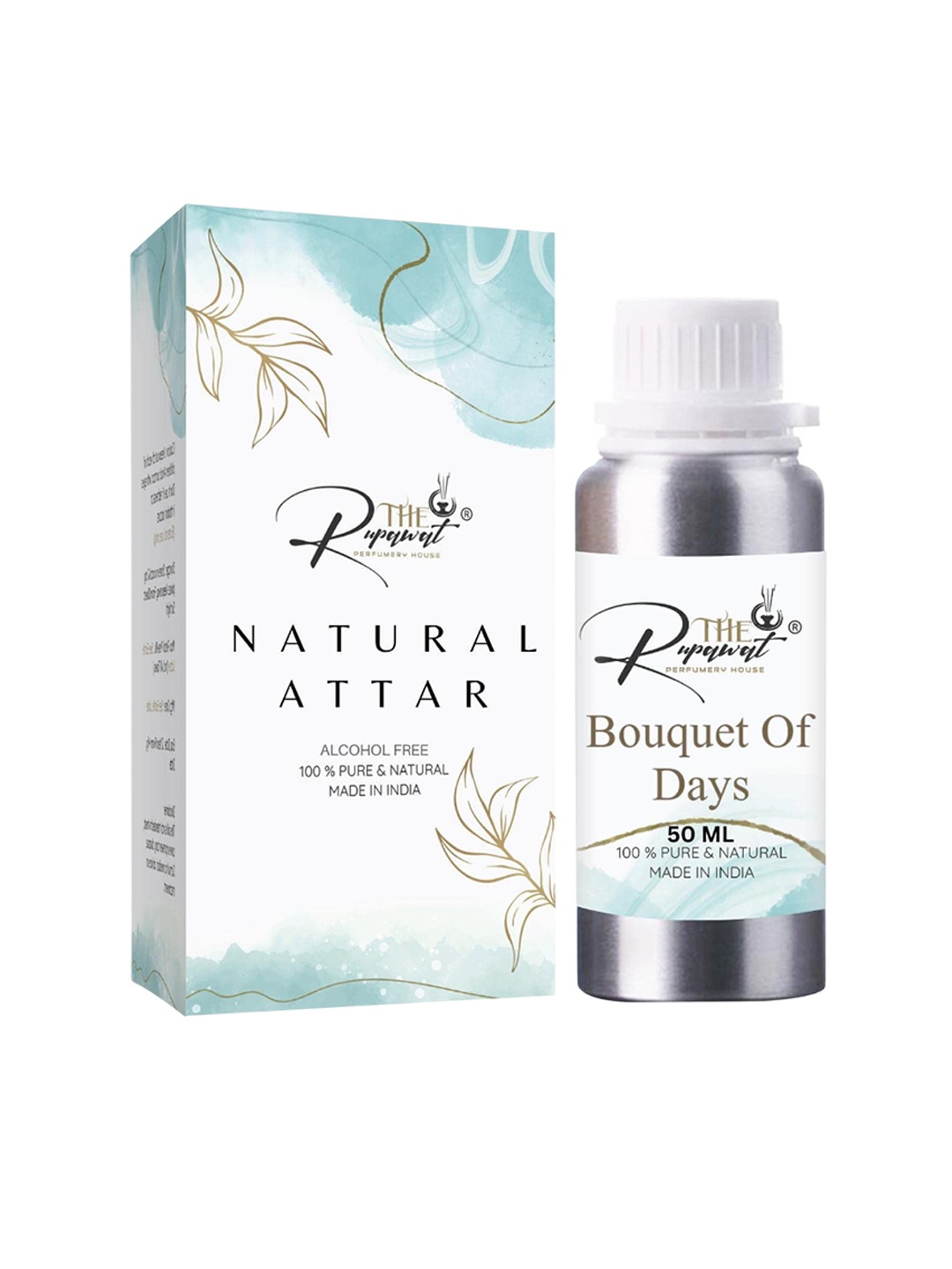 

THE RUPAWAT Perfumery House Bouquet Of Days Natural & Pure Alcohol Free Attar- 50 ml, Transparent