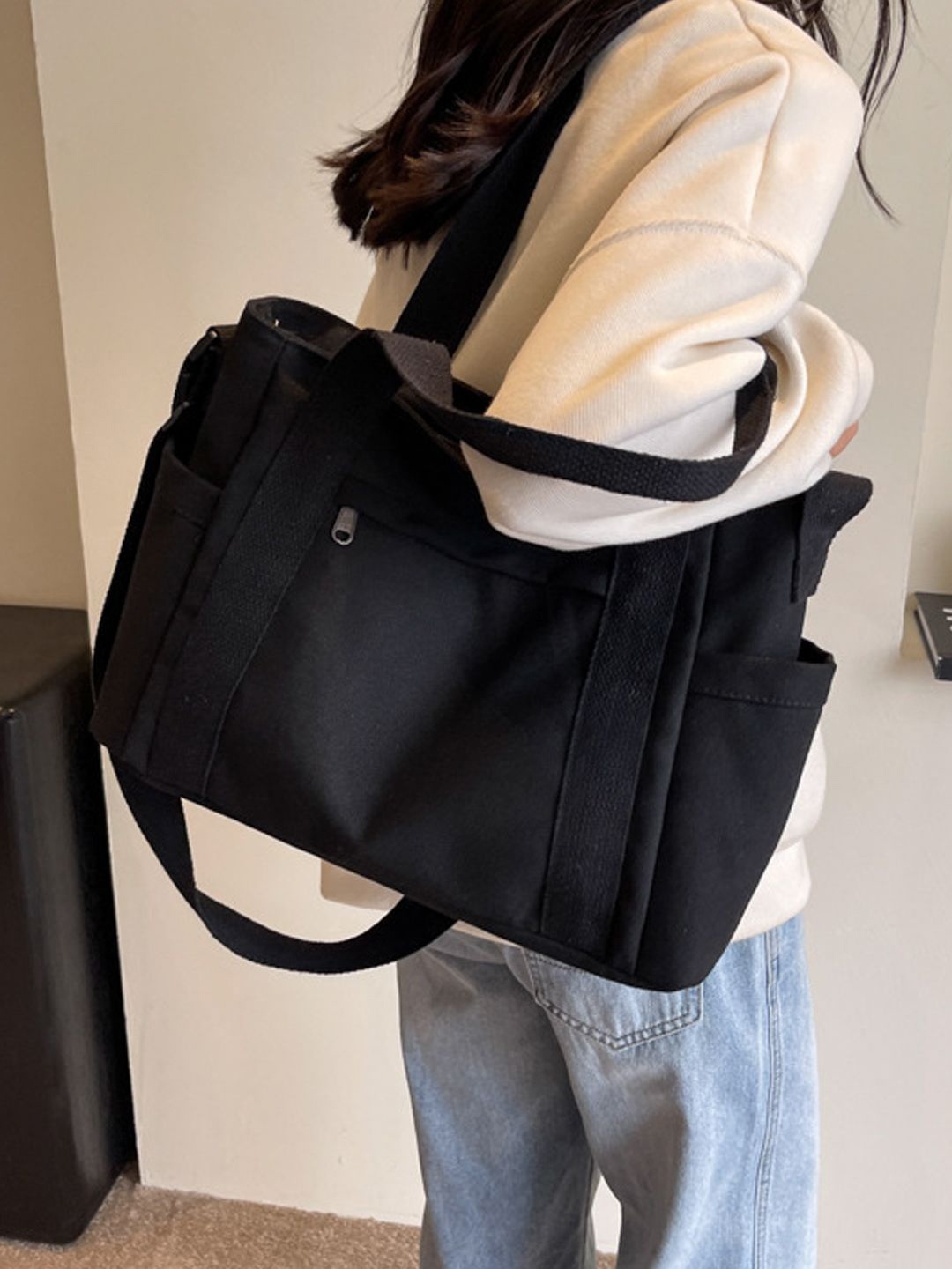 

StyleCast Checked Structured Handheld Bag with Bow Detail, Na