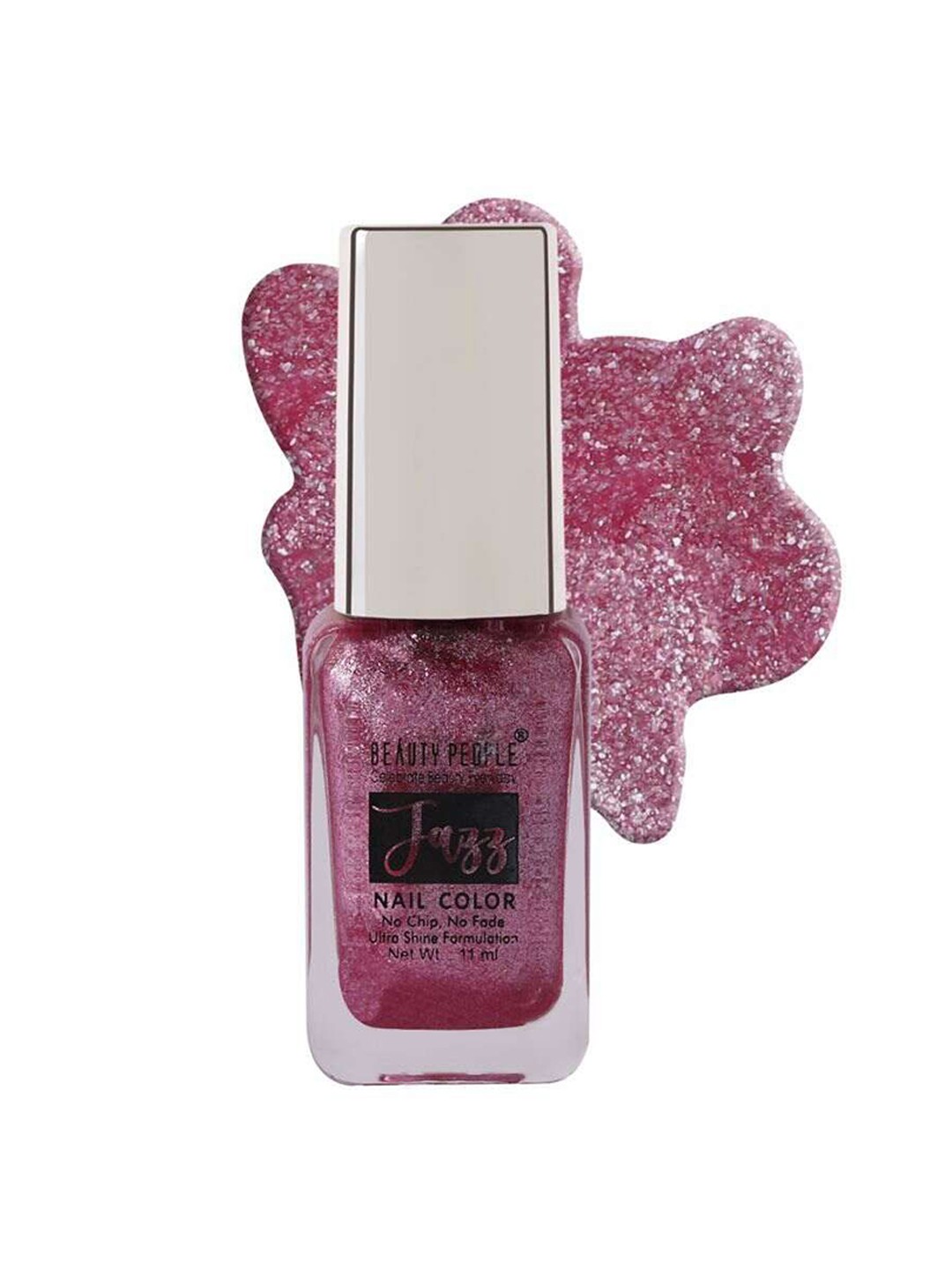 

Beauty People Jazz Nail Color With Ultra Shine Formula 11ml - Go Glitter BP52, Rose