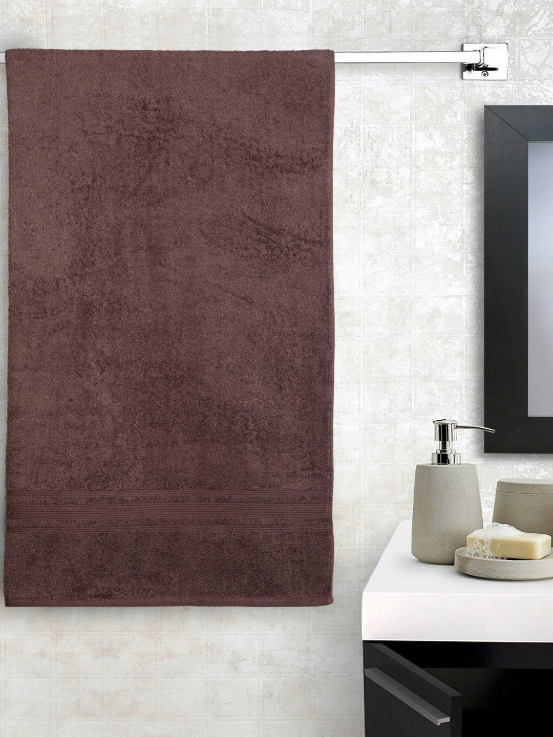 

Lushomes Brown 1 Cotton 470 GSM Bath Towel