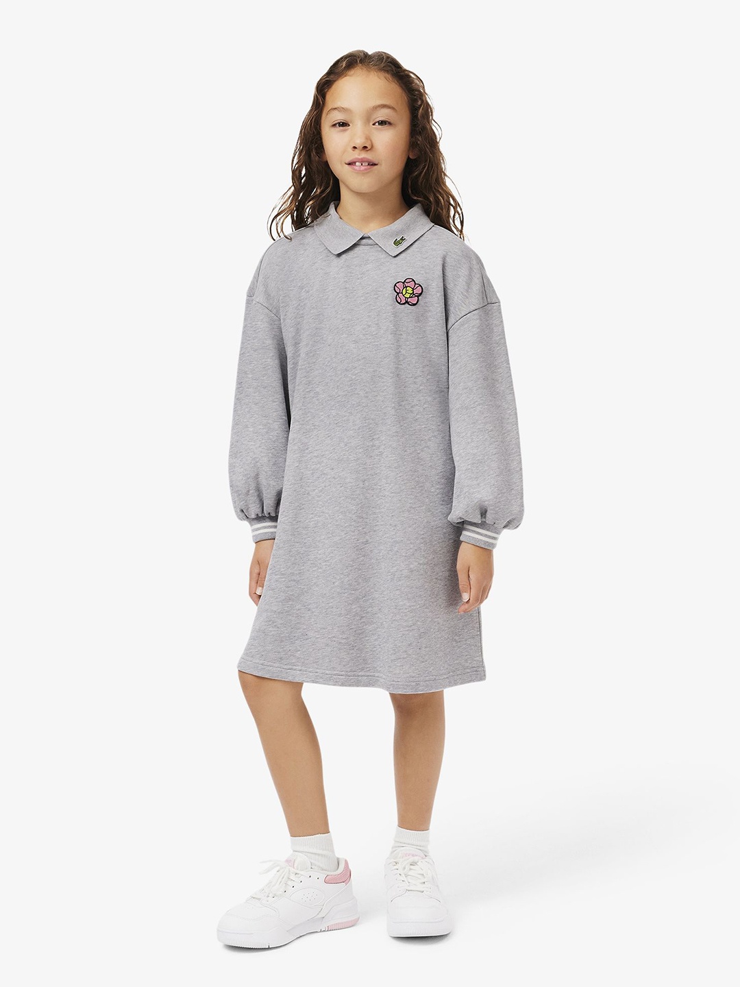 

Lacoste T-shirt Mini Dress, Grey