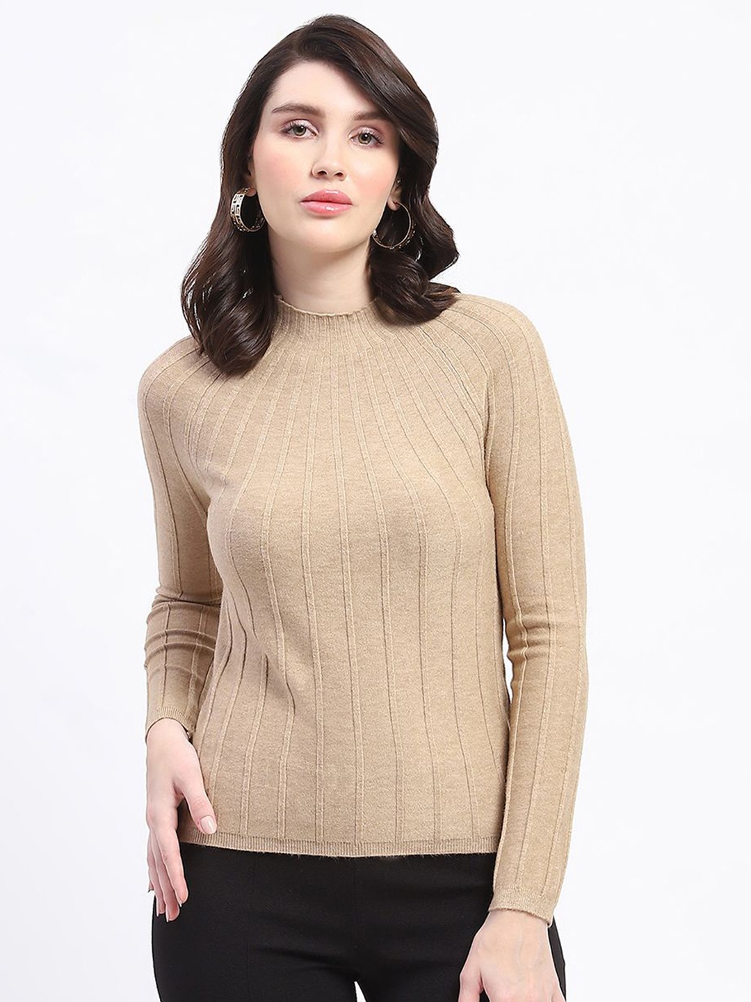 

Madame Women Pullover, Camel brown