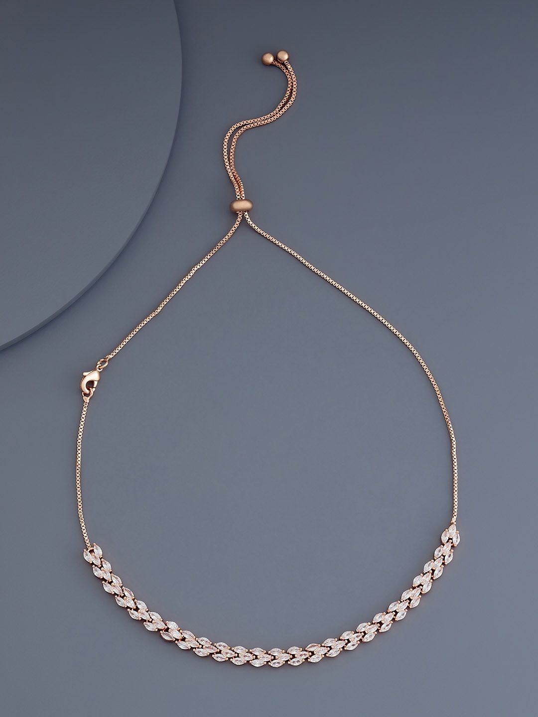 

Kushal's Fashion Jewellery Copper Rose Gold-Plated Necklace