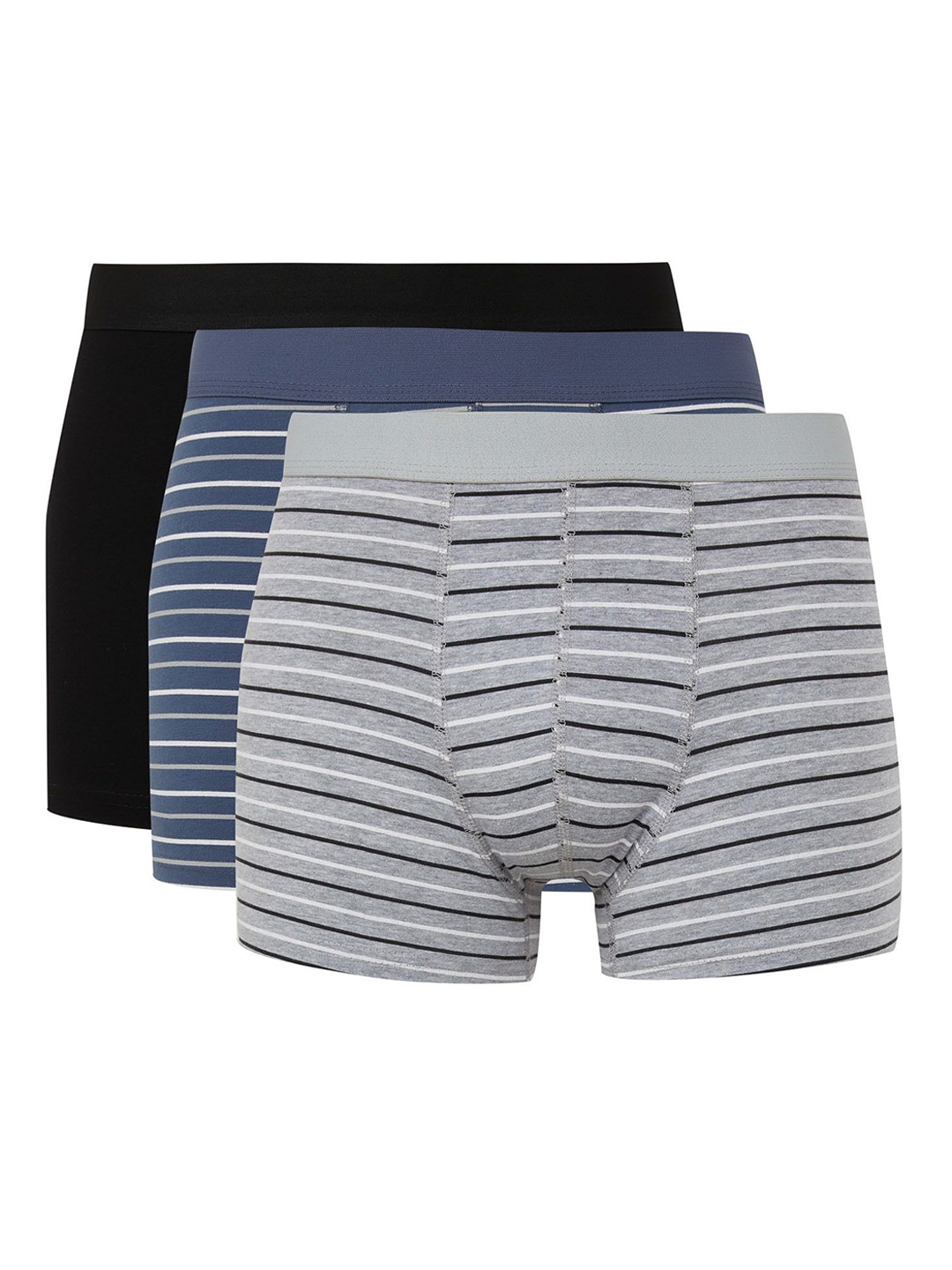 

DeFacto Pack Of 3 Printed Trunk Vanumber-235597229-BK81, Grey