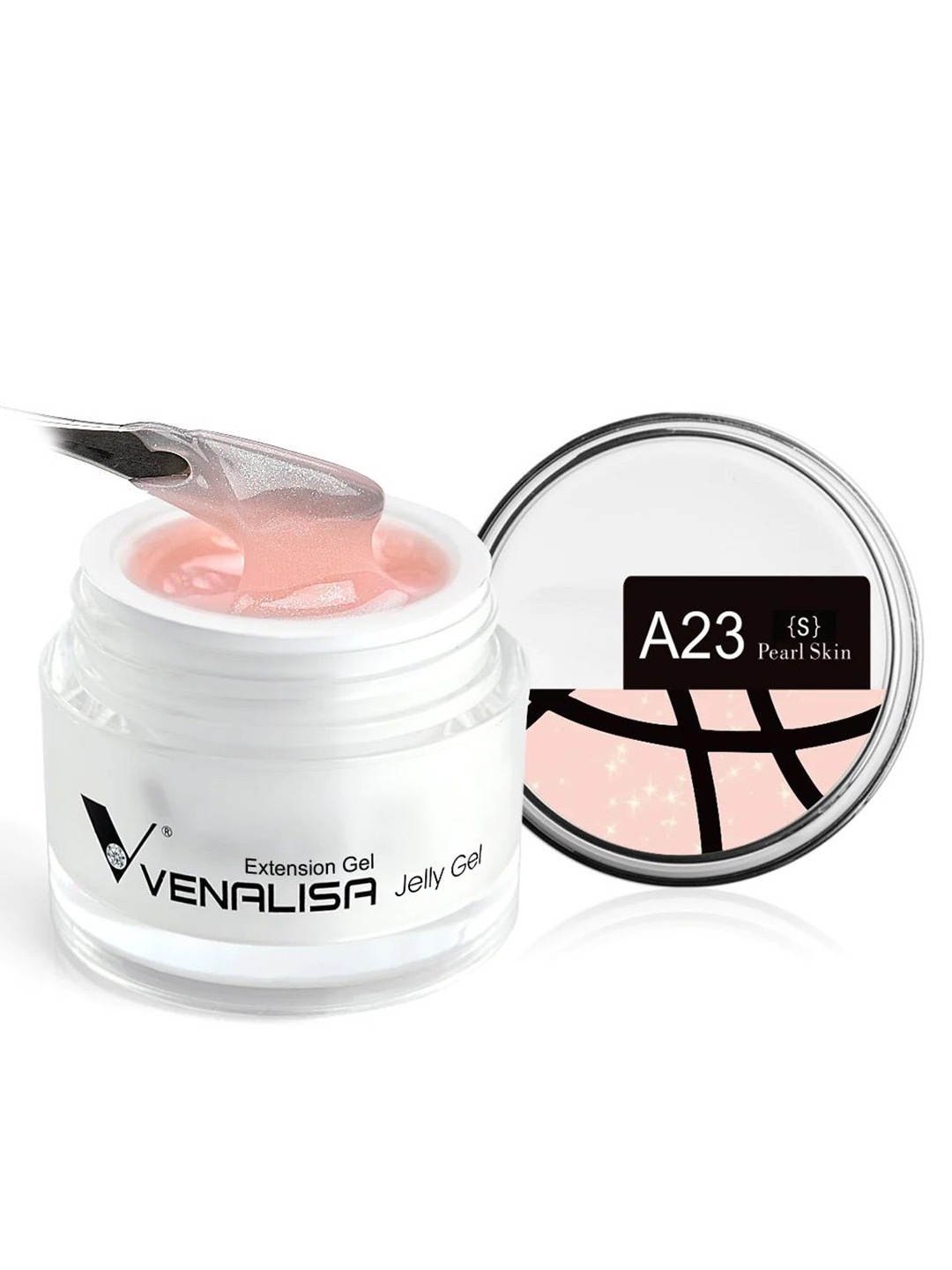 

VENALISA UV Sculpture Nail Extension Hard Jelly Builder Gel - 15 ml - Pearl Skin A23 (S), Peach