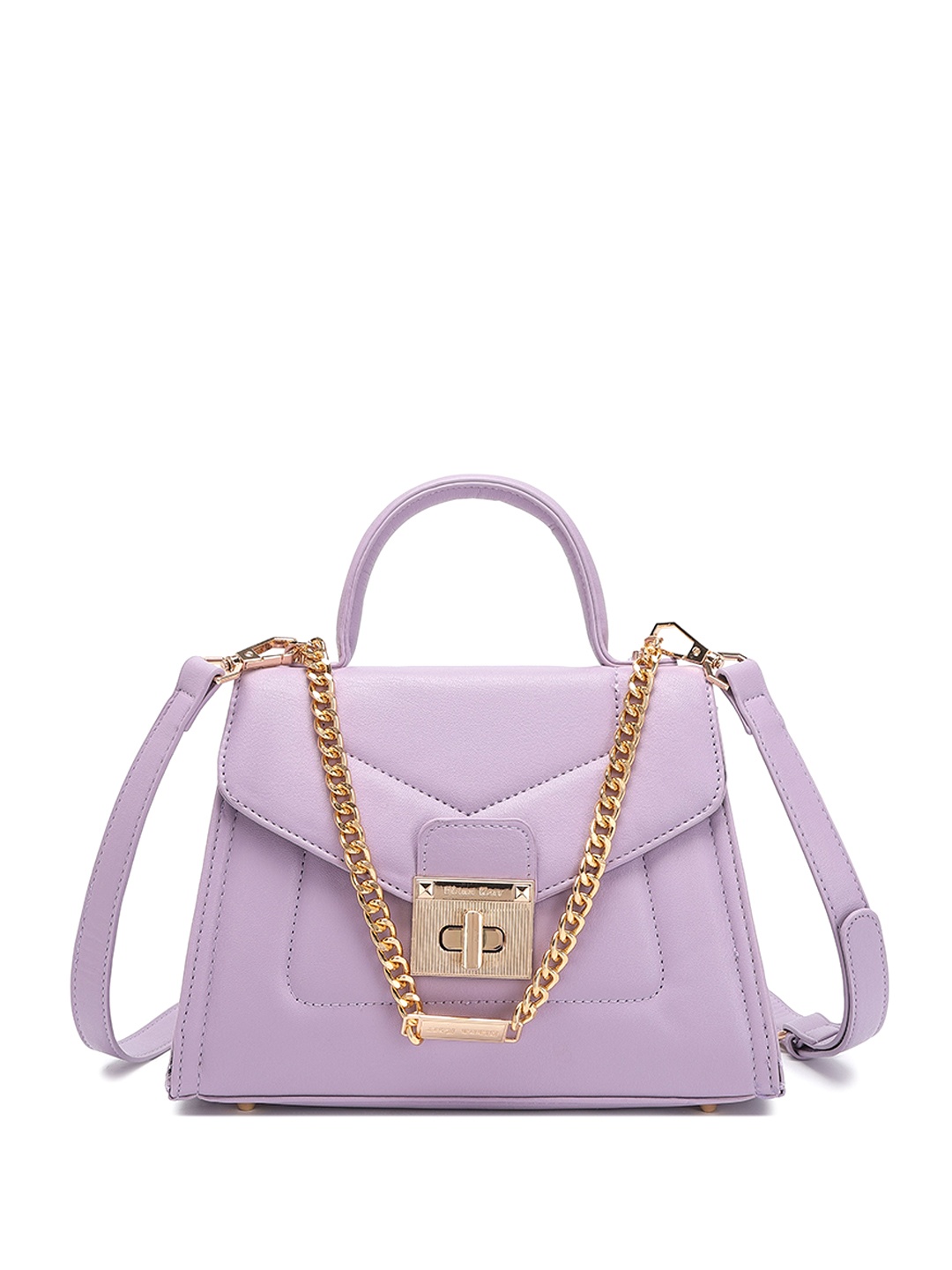 

Diana Korr Structured Shoulder Bag with Quilted, Purple